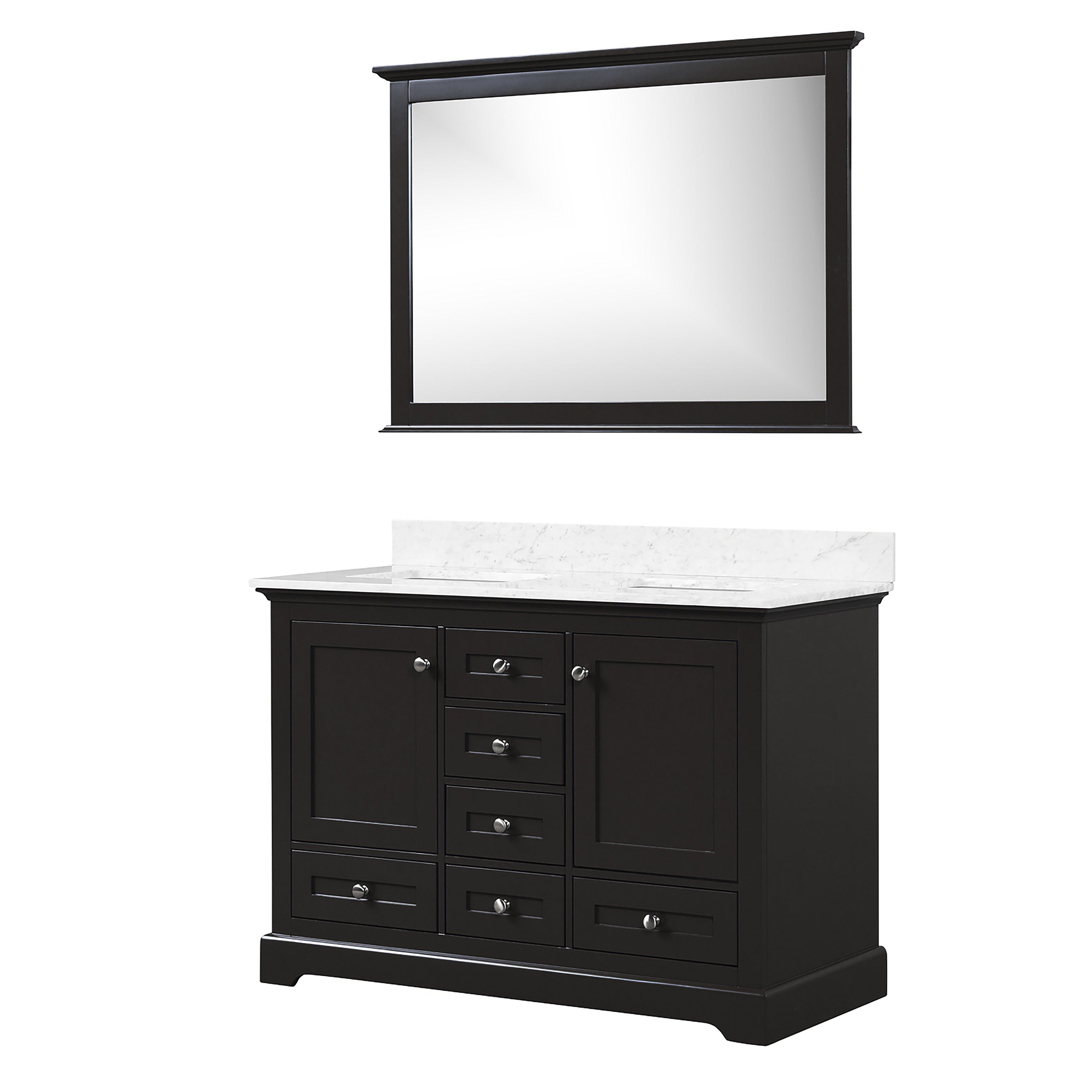 Dukes 48 in. W x 22 in. D Espresso Double Bath Vanity