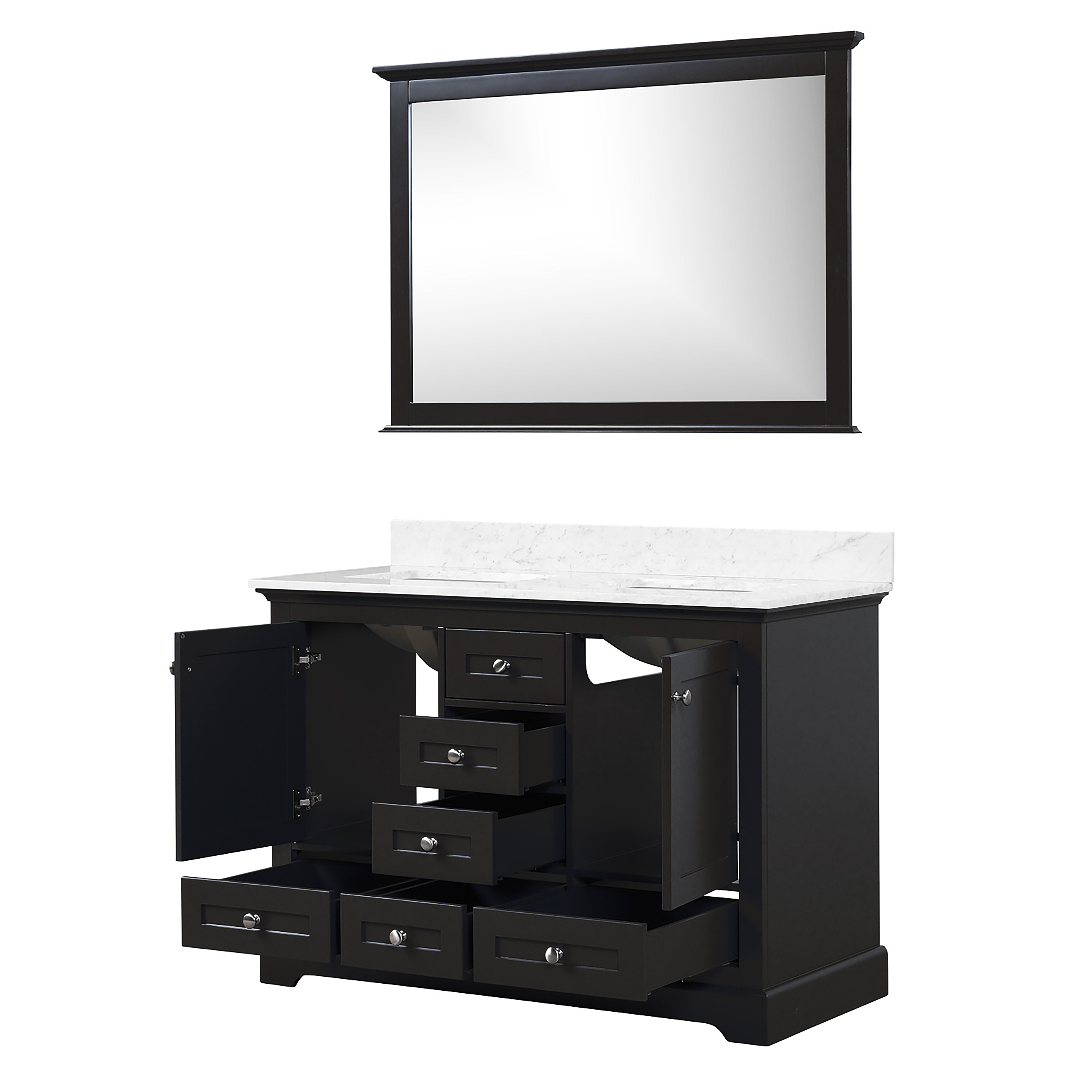 Dukes 48 in. W x 22 in. D Espresso Double Bath Vanity
