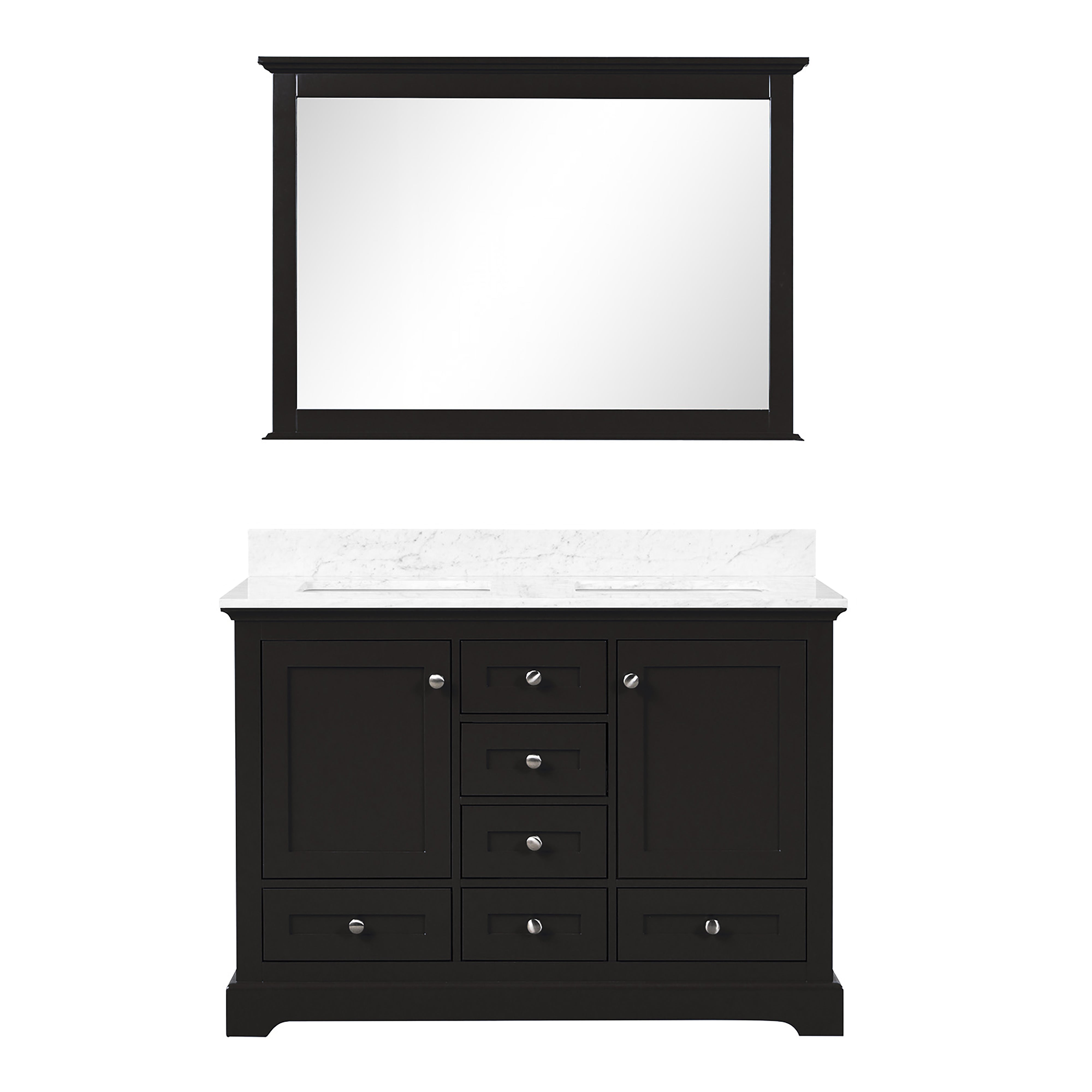 Dukes 48 in. W x 22 in. D Espresso Double Bath Vanity