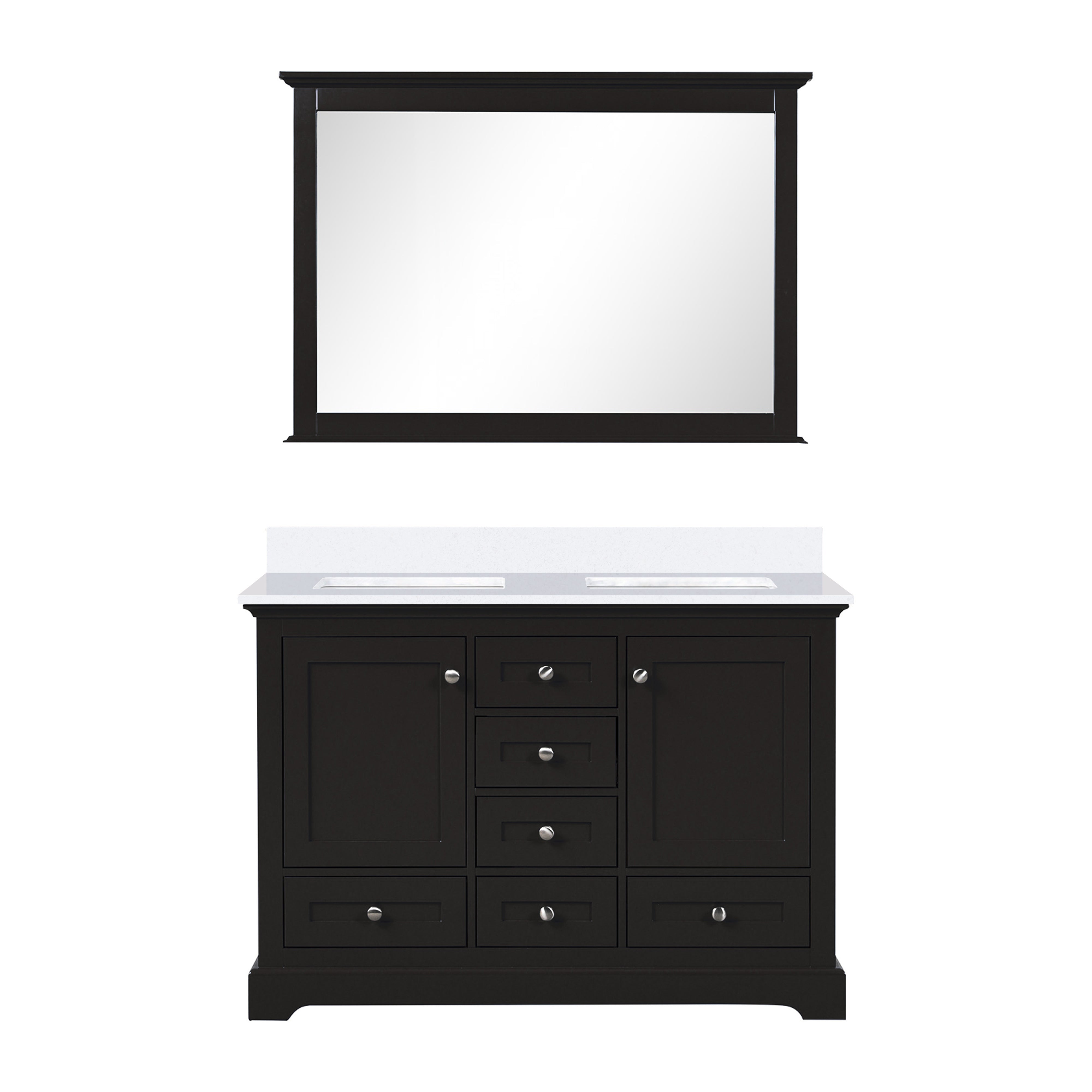 Dukes 48 in. W x 22 in. D Espresso Double Bath Vanity