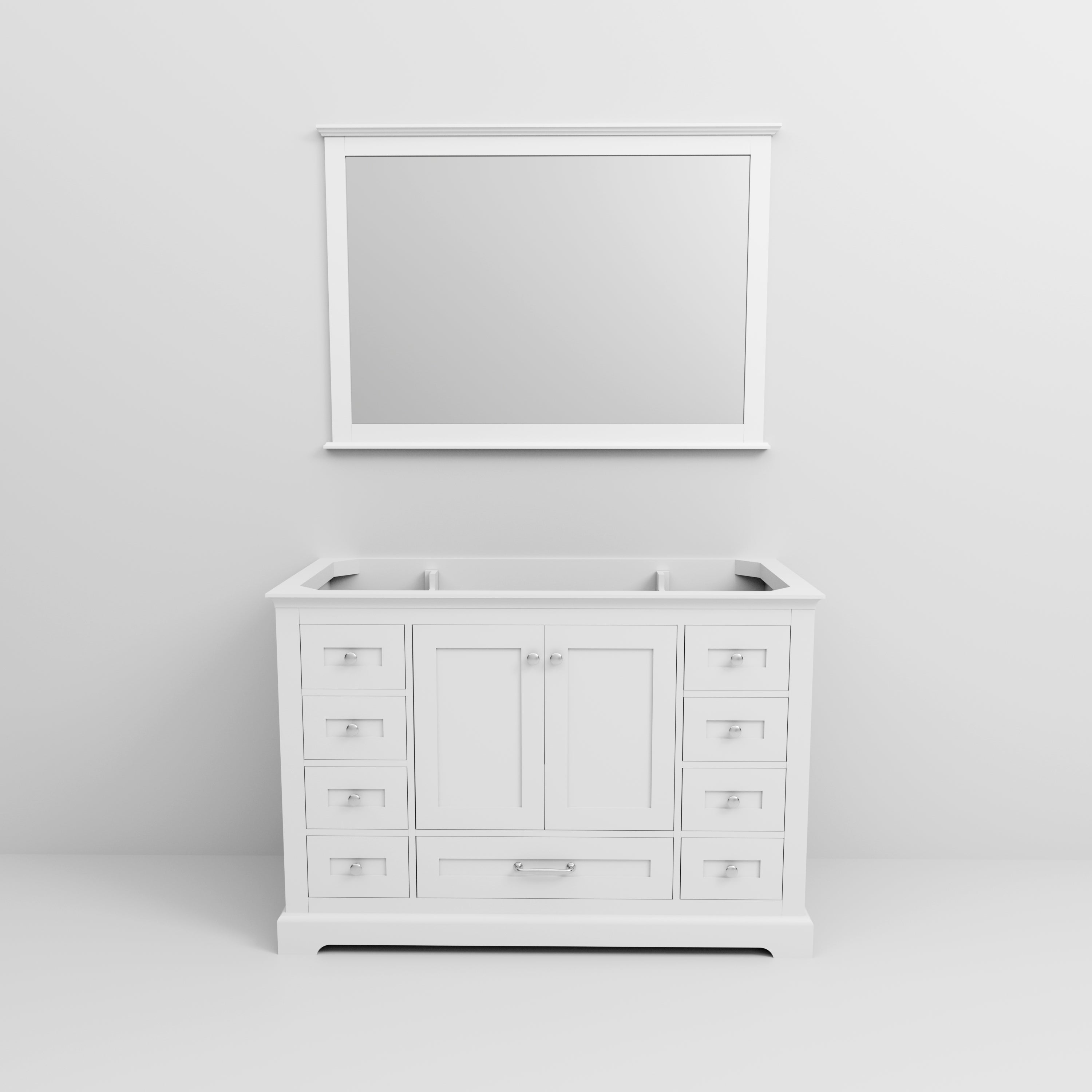 Dukes 48 in. W x 22 in. D White Single Bath Vanity