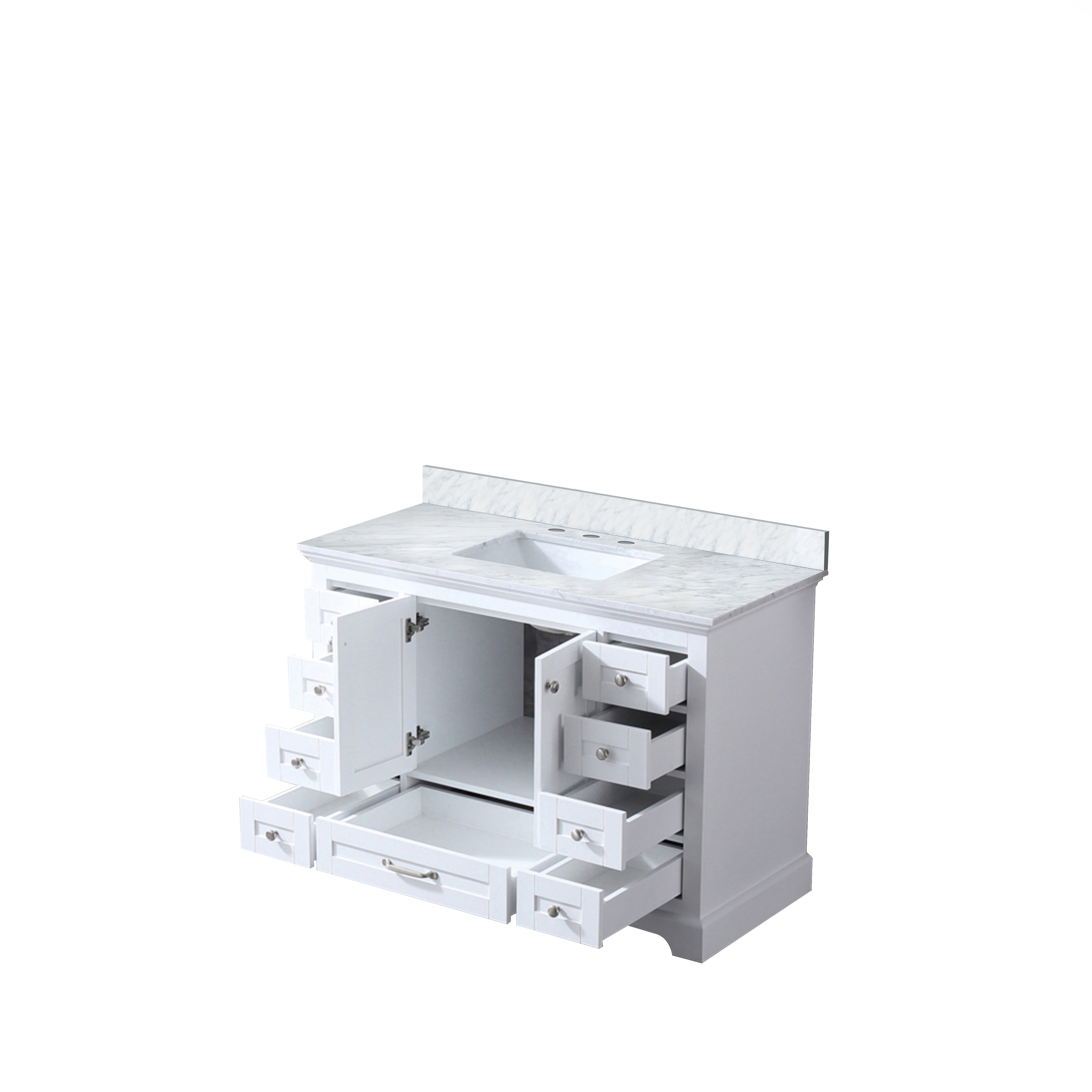 Dukes 48 in. W x 22 in. D White Single Bath Vanity