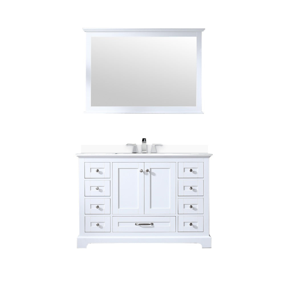 Dukes 48 in. W x 22 in. D White Single Bath Vanity
