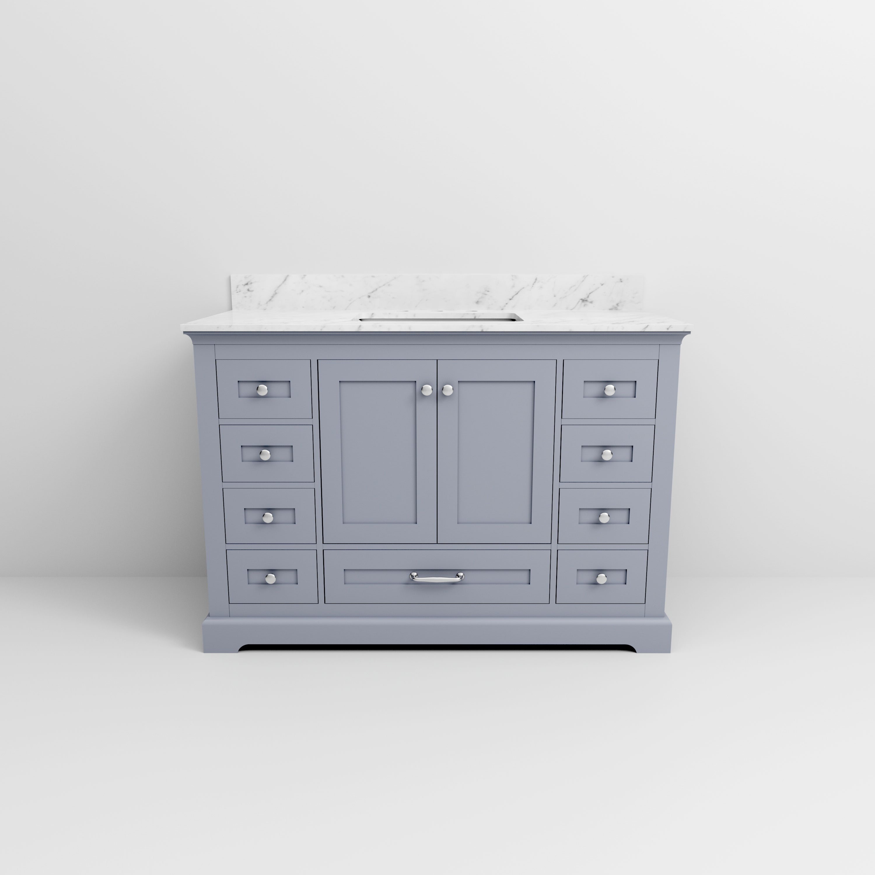 Dukes 48 in. W x 22 in. D Dark Grey Single Bath Vanity