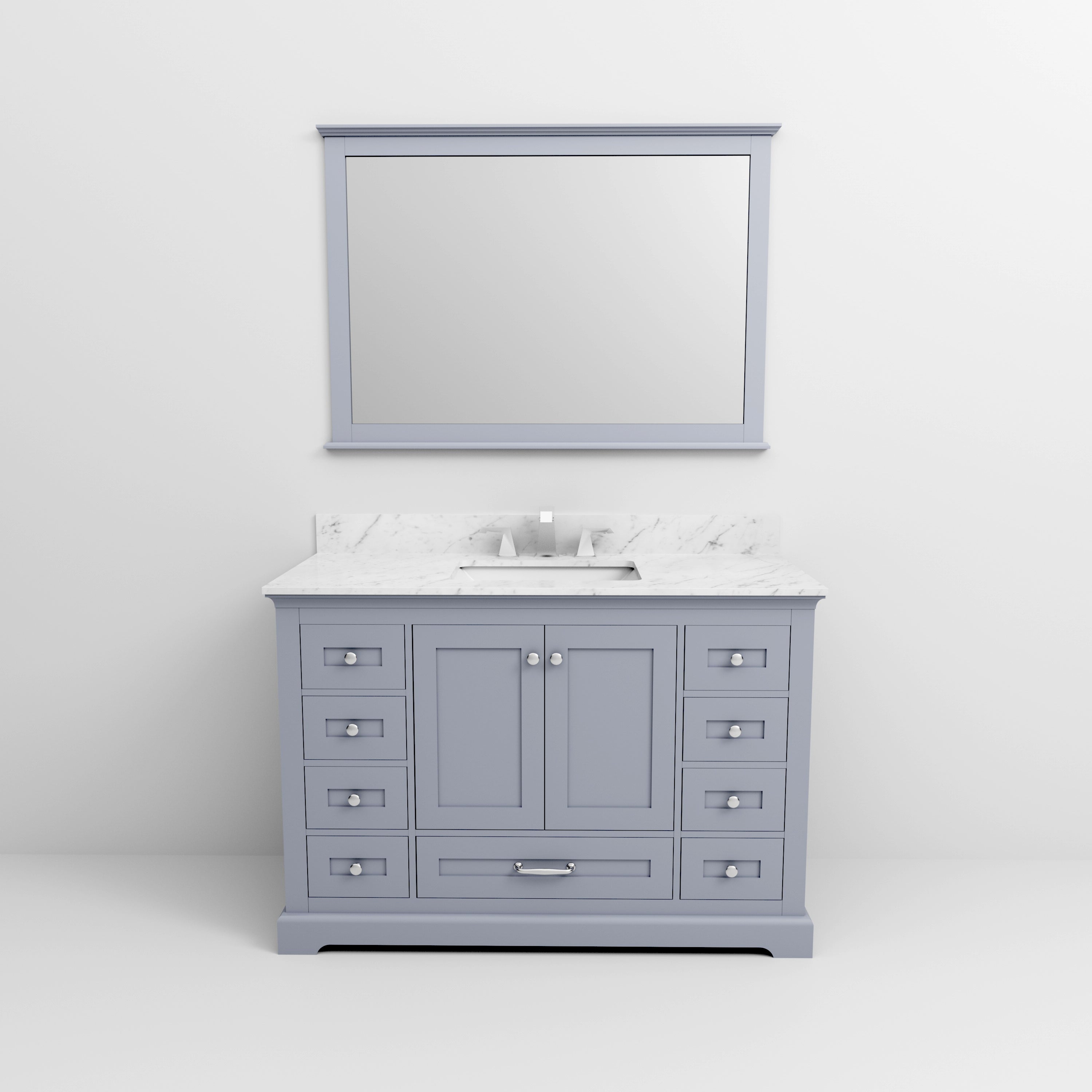 Dukes 48 in. W x 22 in. D Dark Grey Single Bath Vanity