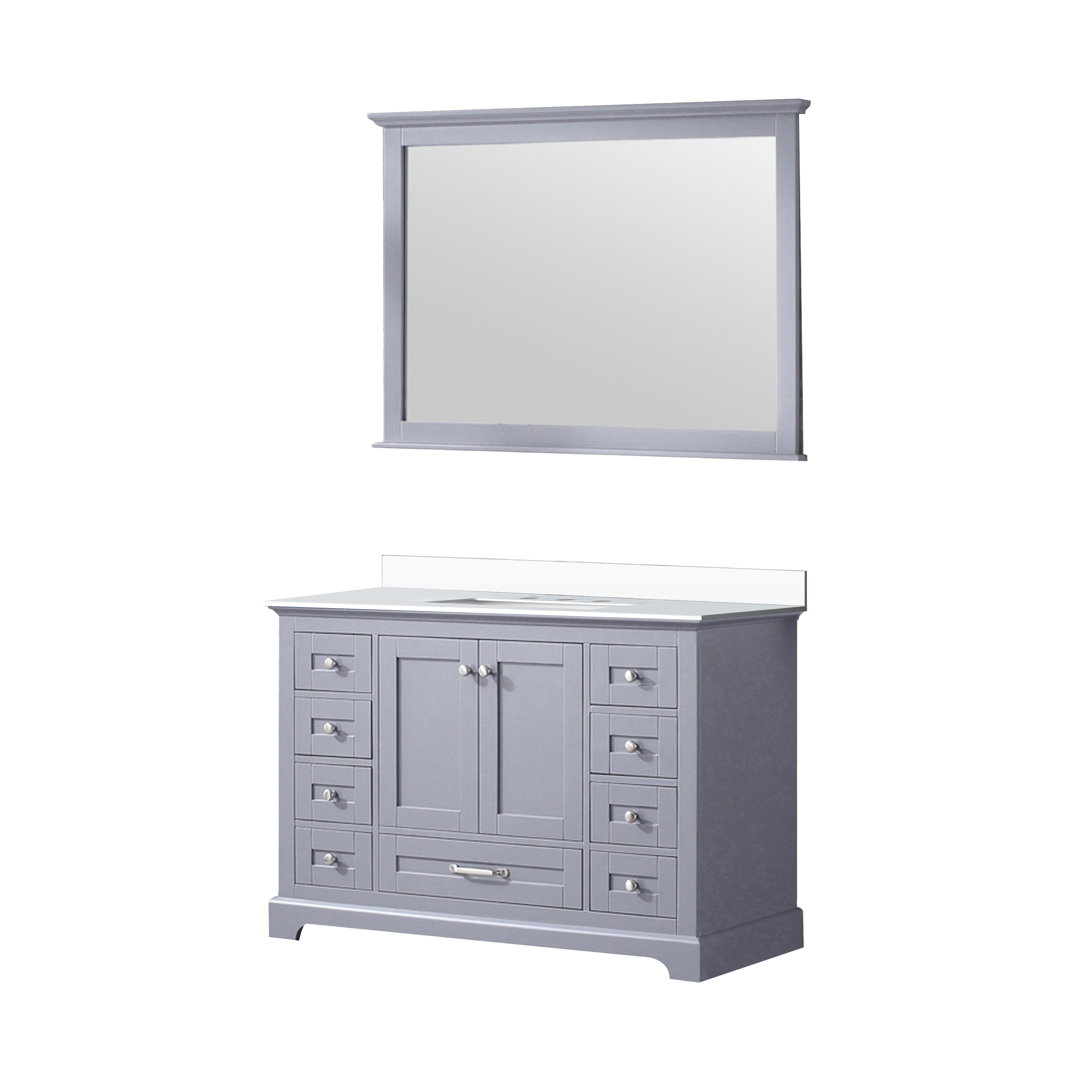 Dukes 48 in. W x 22 in. D Dark Grey Single Bath Vanity