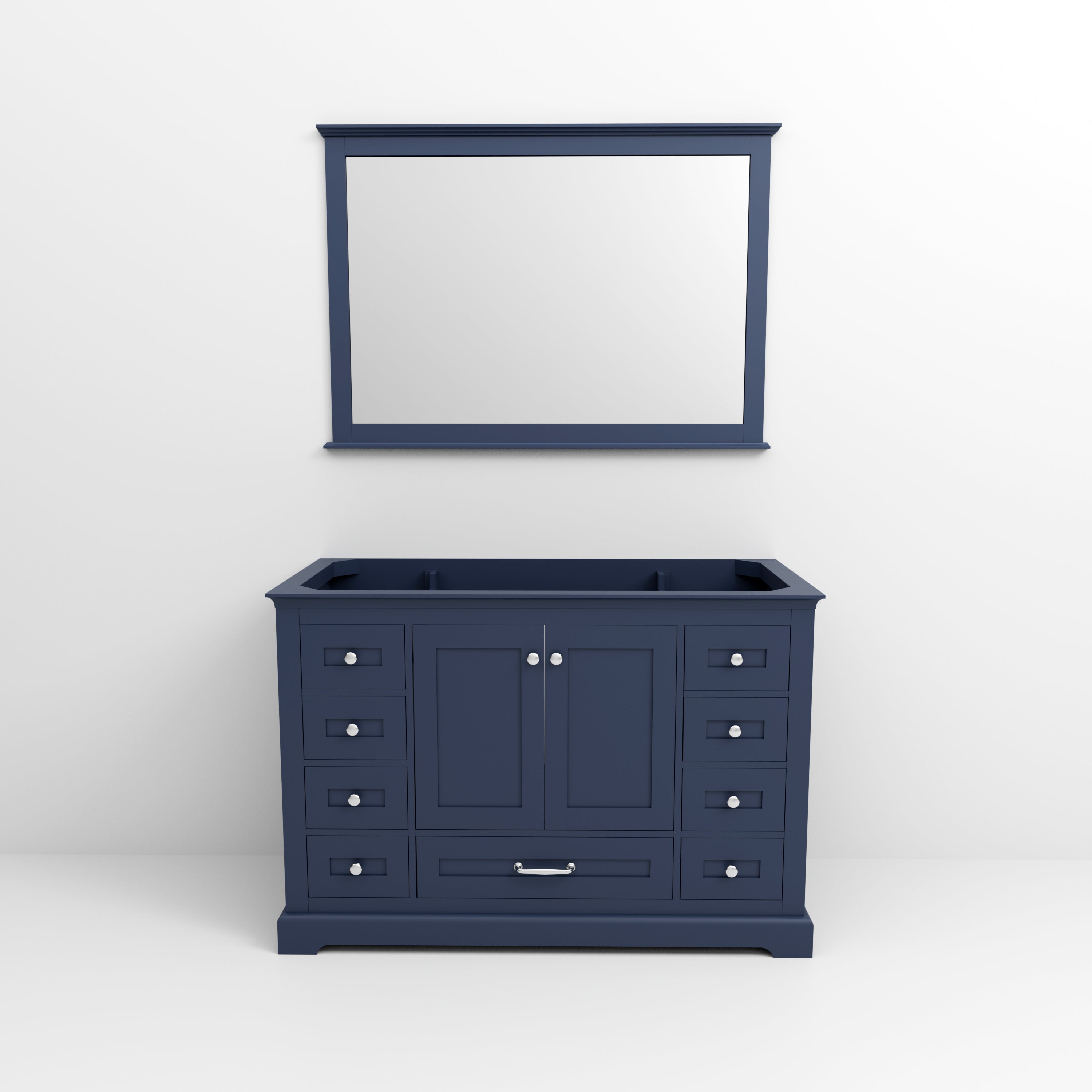 Dukes 48 in. W x 22 in. D Navy Blue Single Bath Vanity