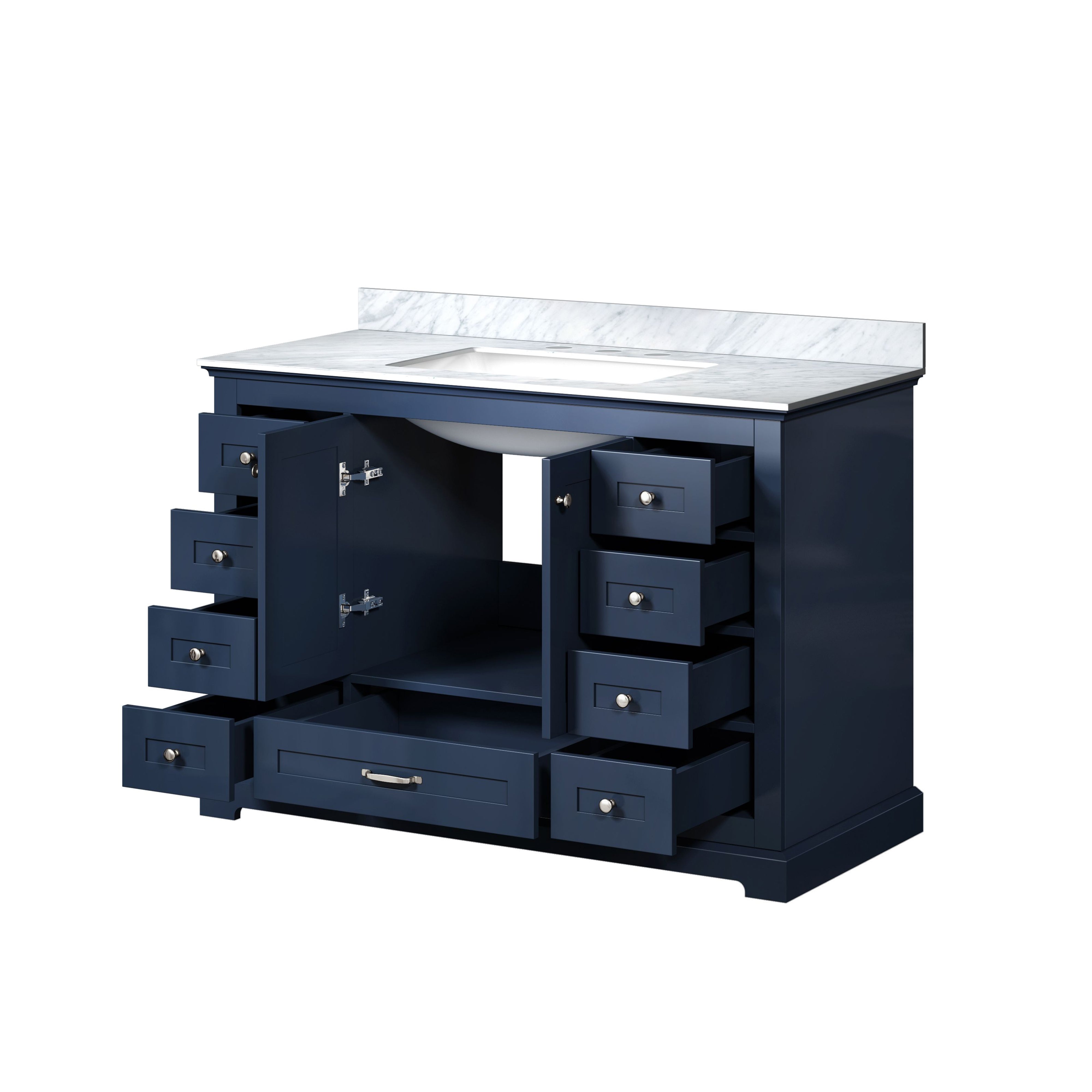 Dukes 48 in. W x 22 in. D Navy Blue Single Bath Vanity