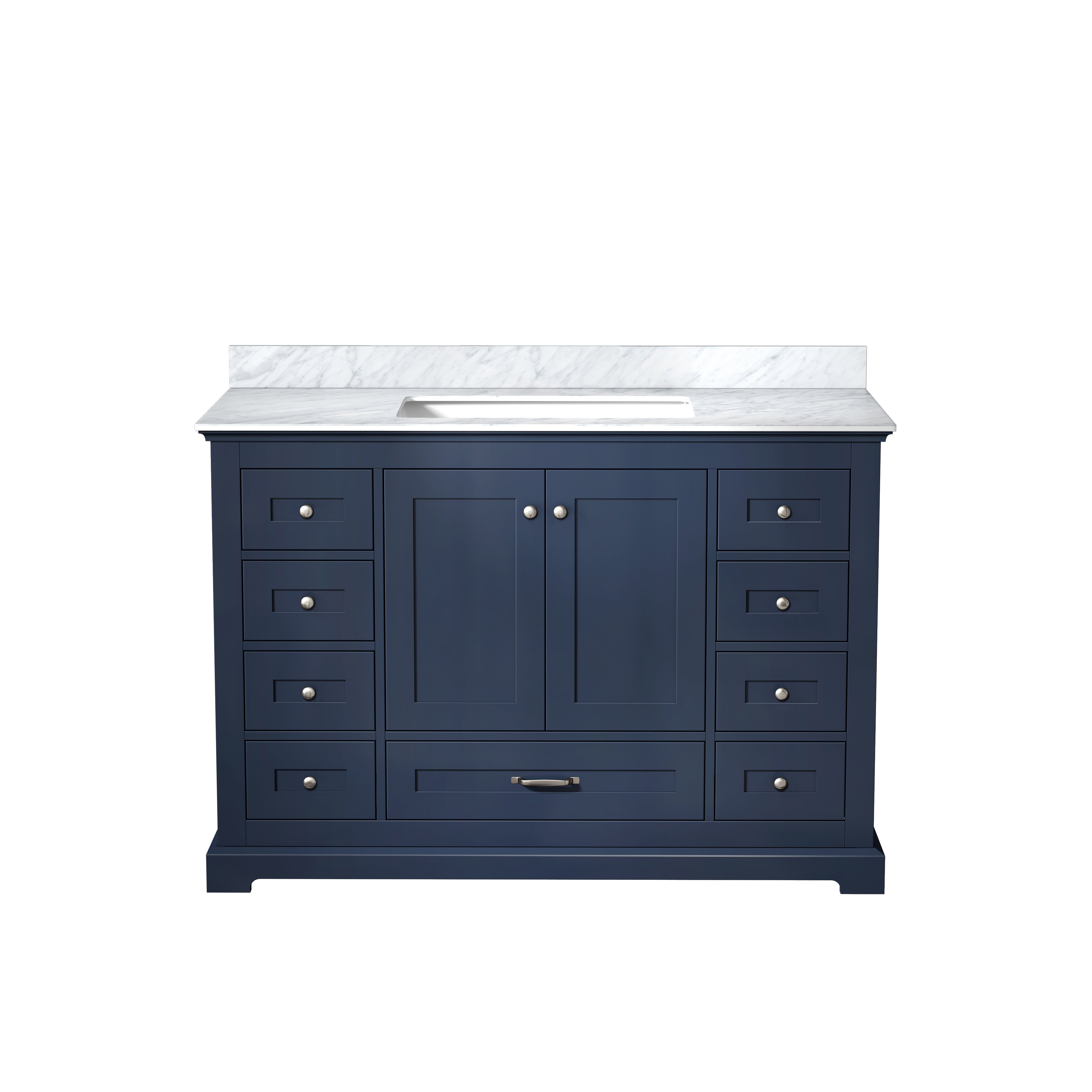 Dukes 48 in. W x 22 in. D Navy Blue Single Bath Vanity