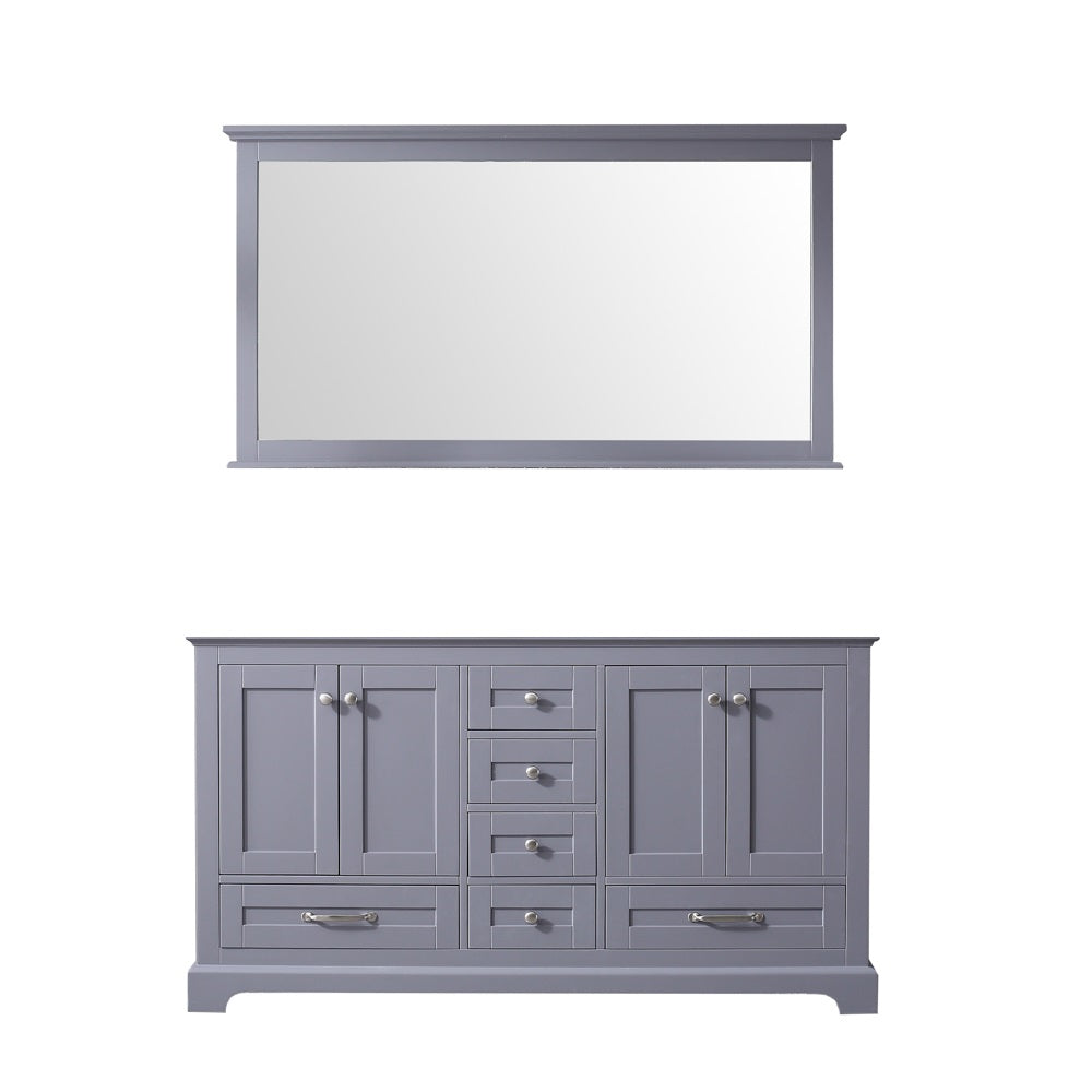 Dukes 60 in. W x 22 in. D Dark Grey Double Bath Vanity