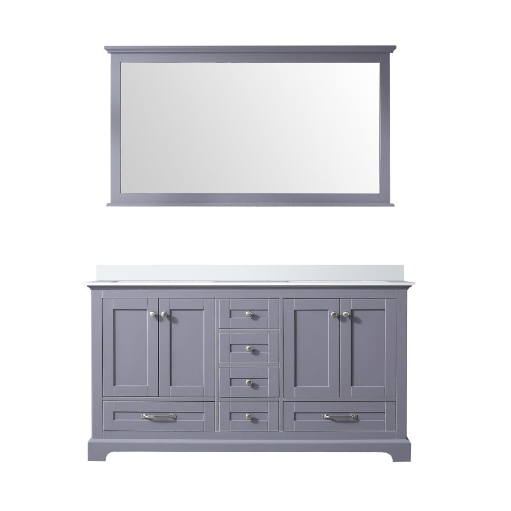 Dukes 60 in. W x 22 in. D Dark Grey Double Bath Vanity