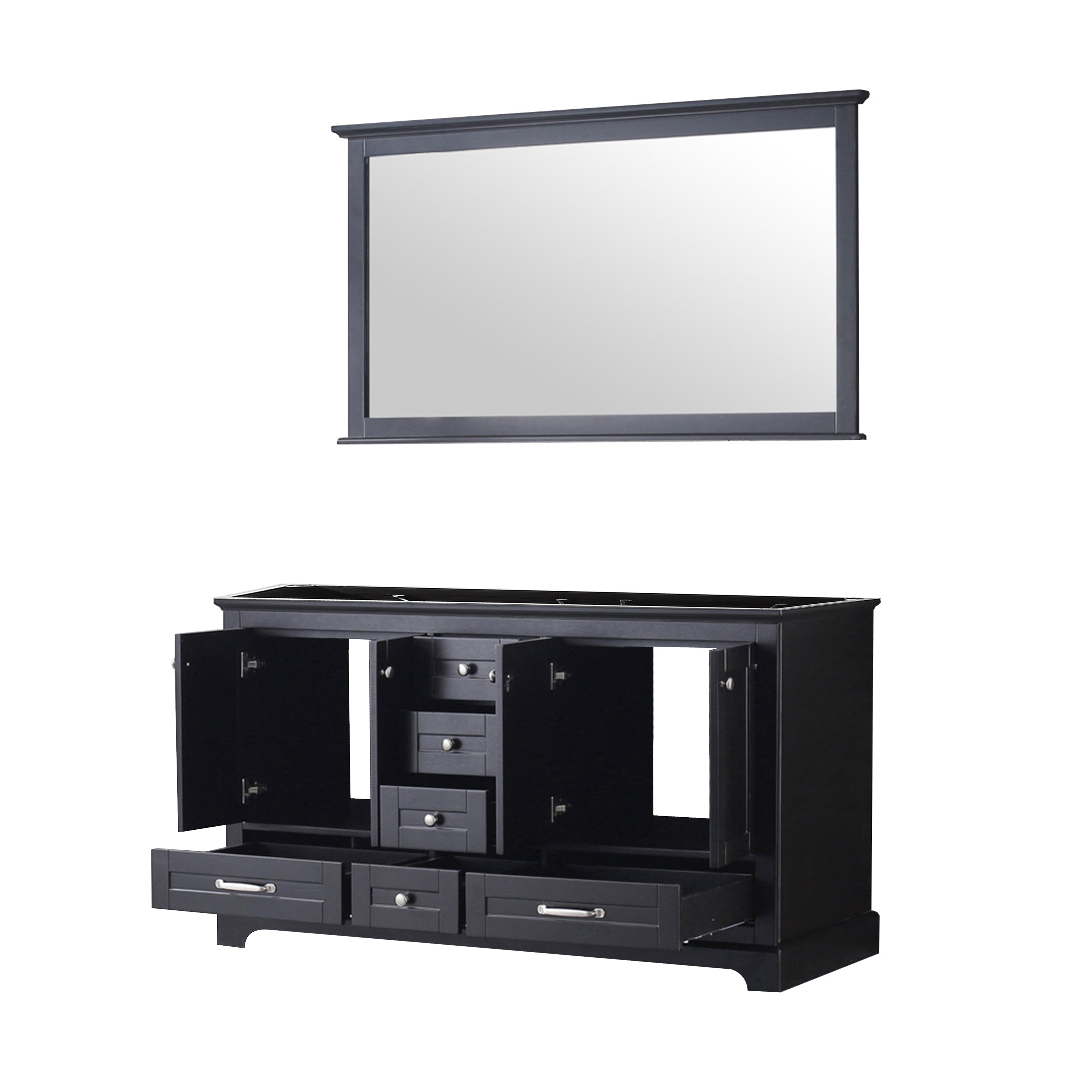 Dukes 60 in. W x 22 in. D Espresso Double Bath Vanity