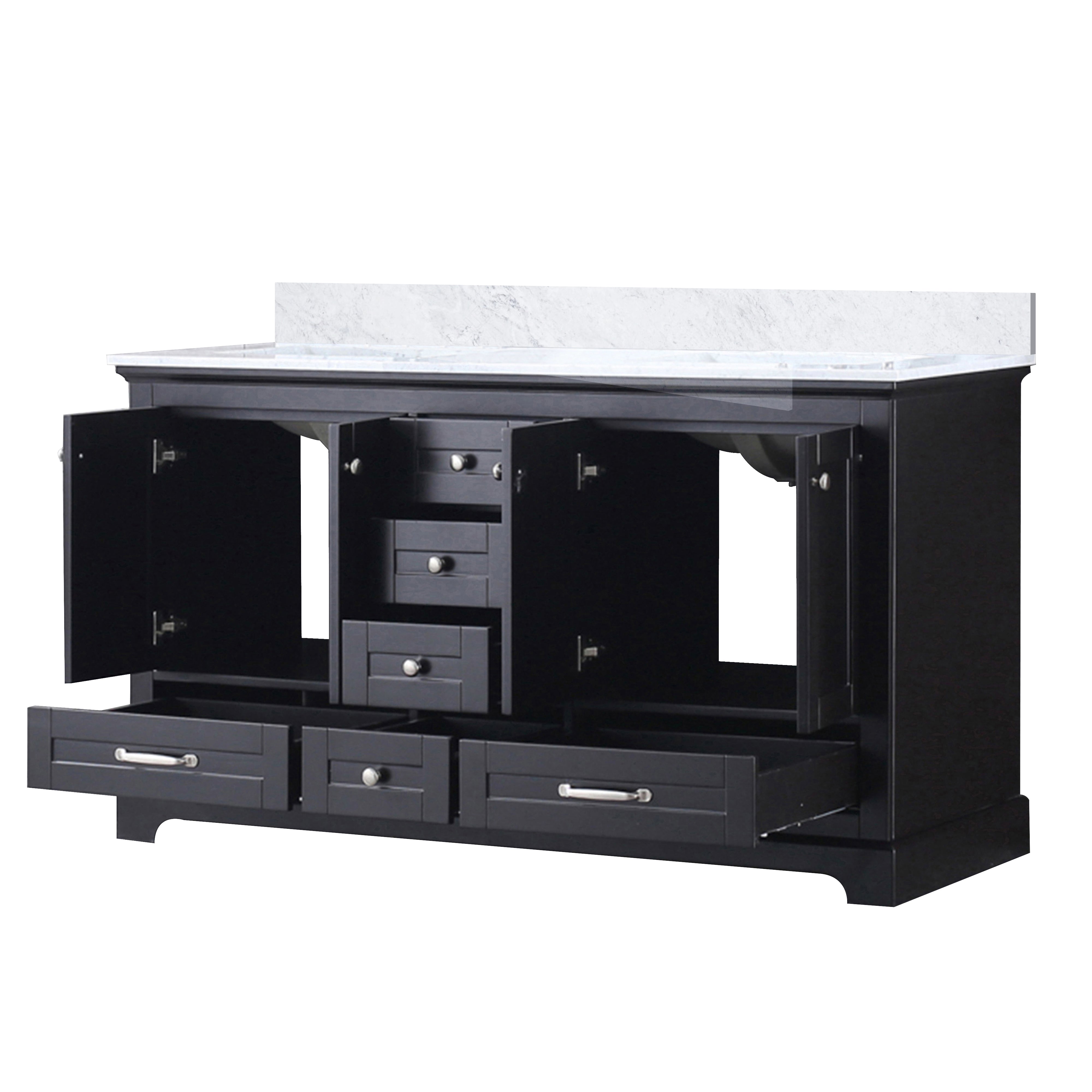 Dukes 60 in. W x 22 in. D Espresso Double Bath Vanity