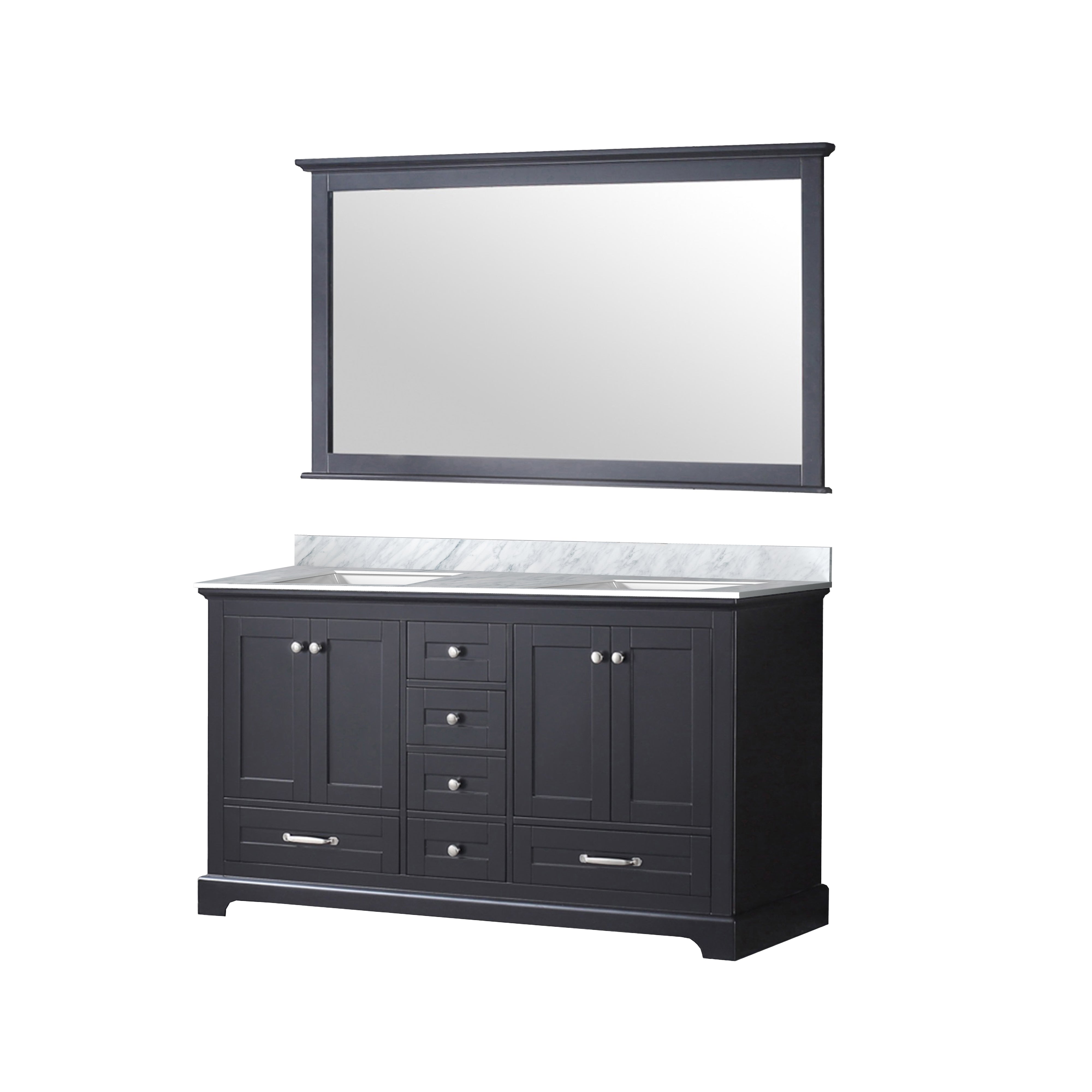 Dukes 60 in. W x 22 in. D Espresso Double Bath Vanity