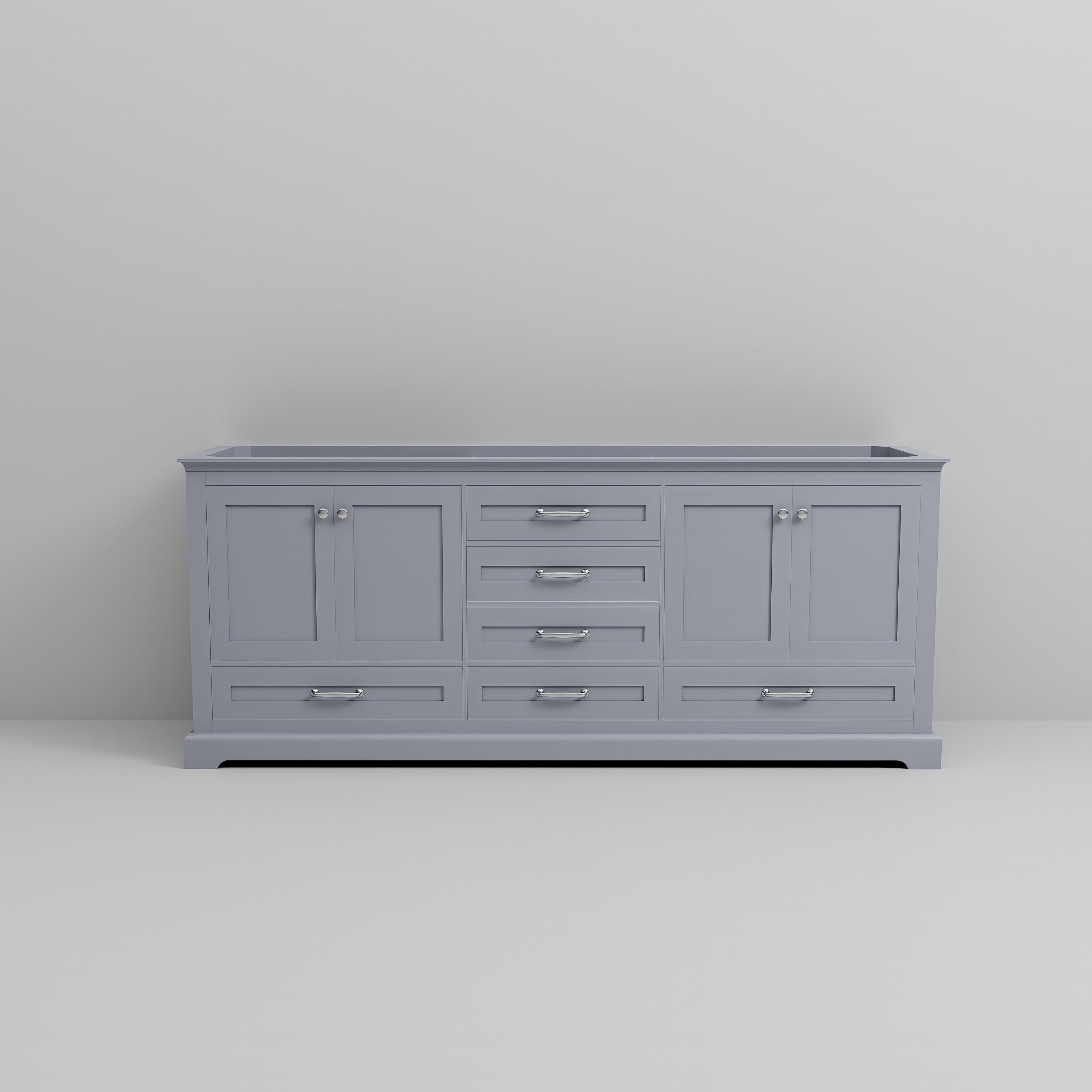 Dukes 80 in. W x 22 in. D Dark Grey Double Bath Vanity