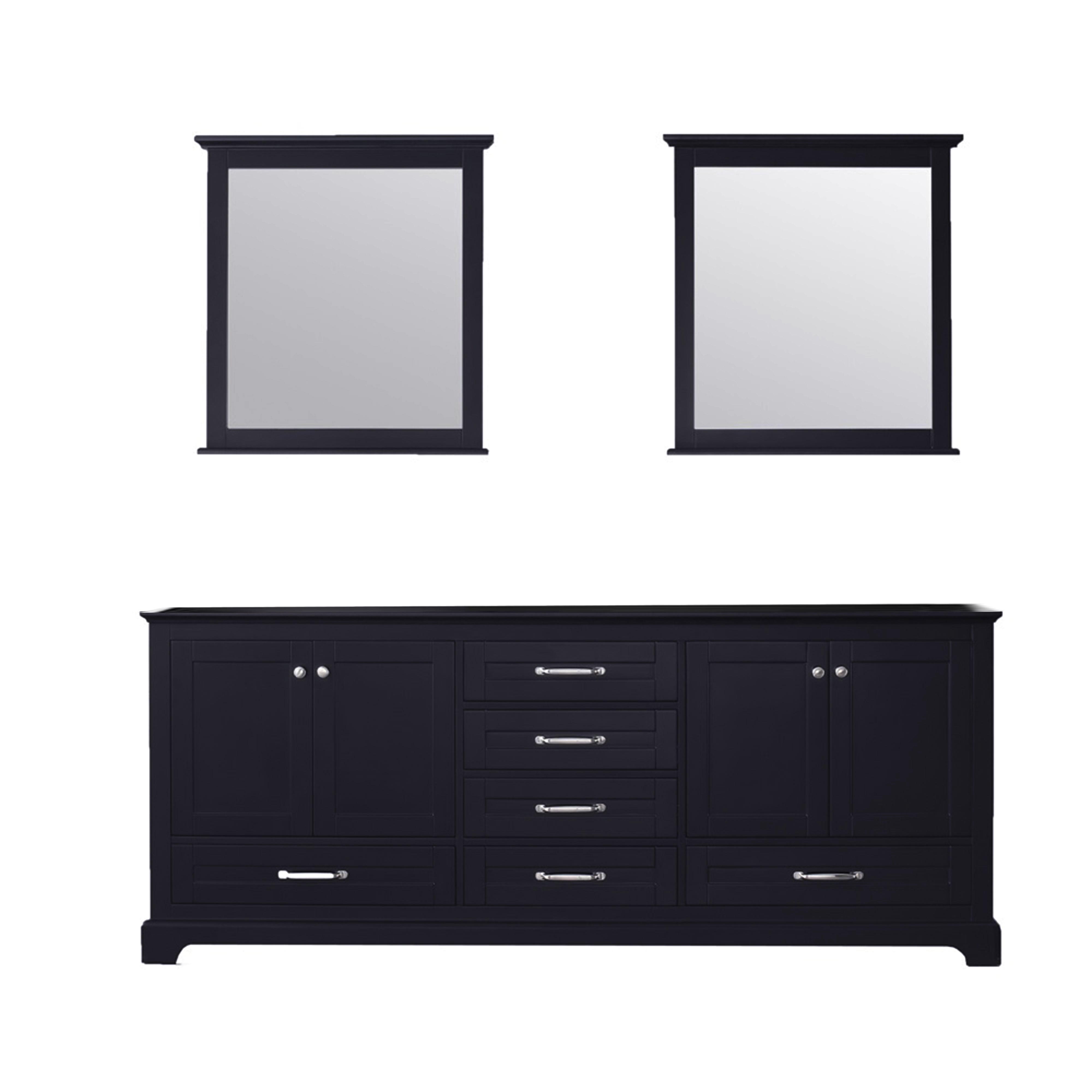 Dukes 80 in. W x 22 in. D Espresso Double Bath Vanity
