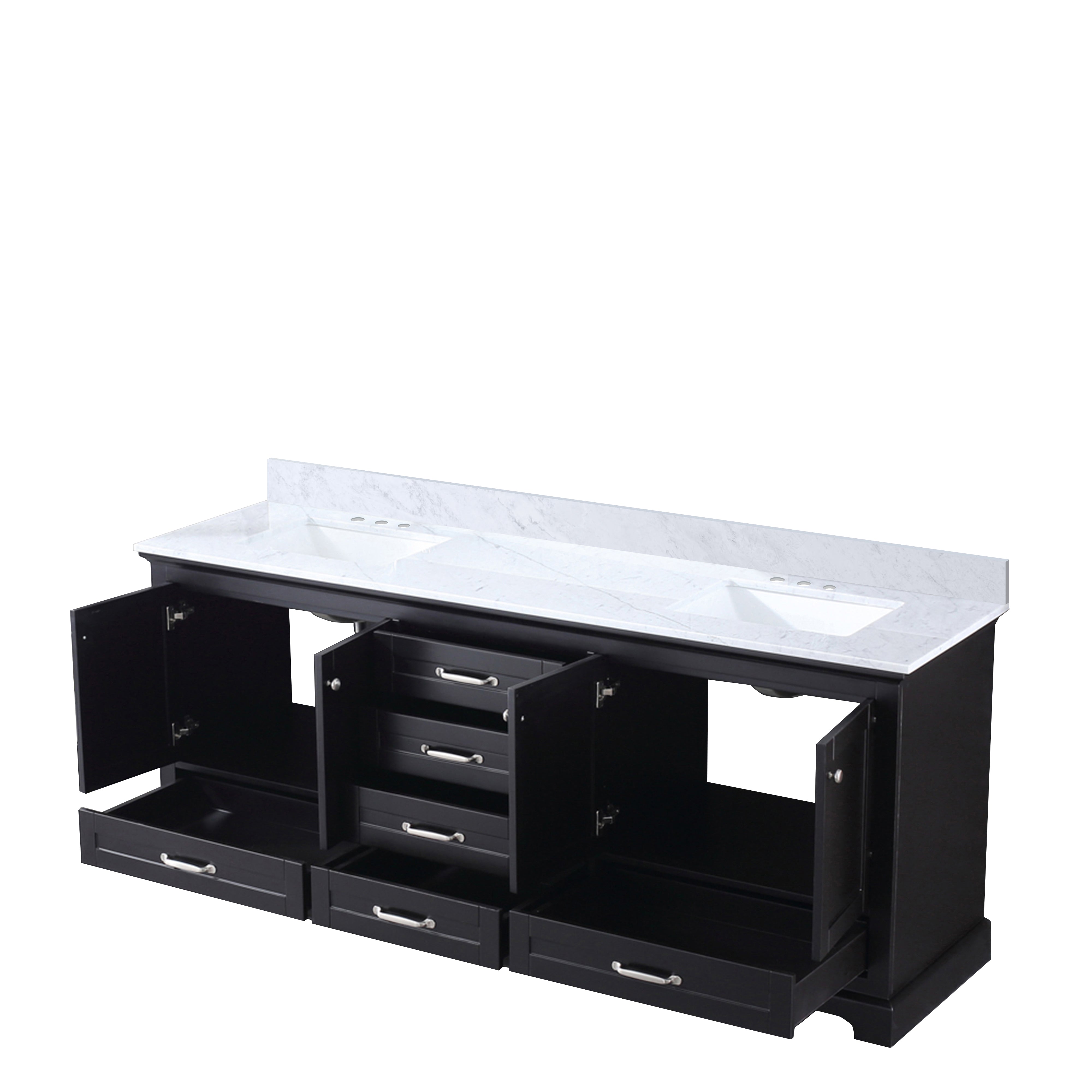 Dukes 80 in. W x 22 in. D Espresso Double Bath Vanity