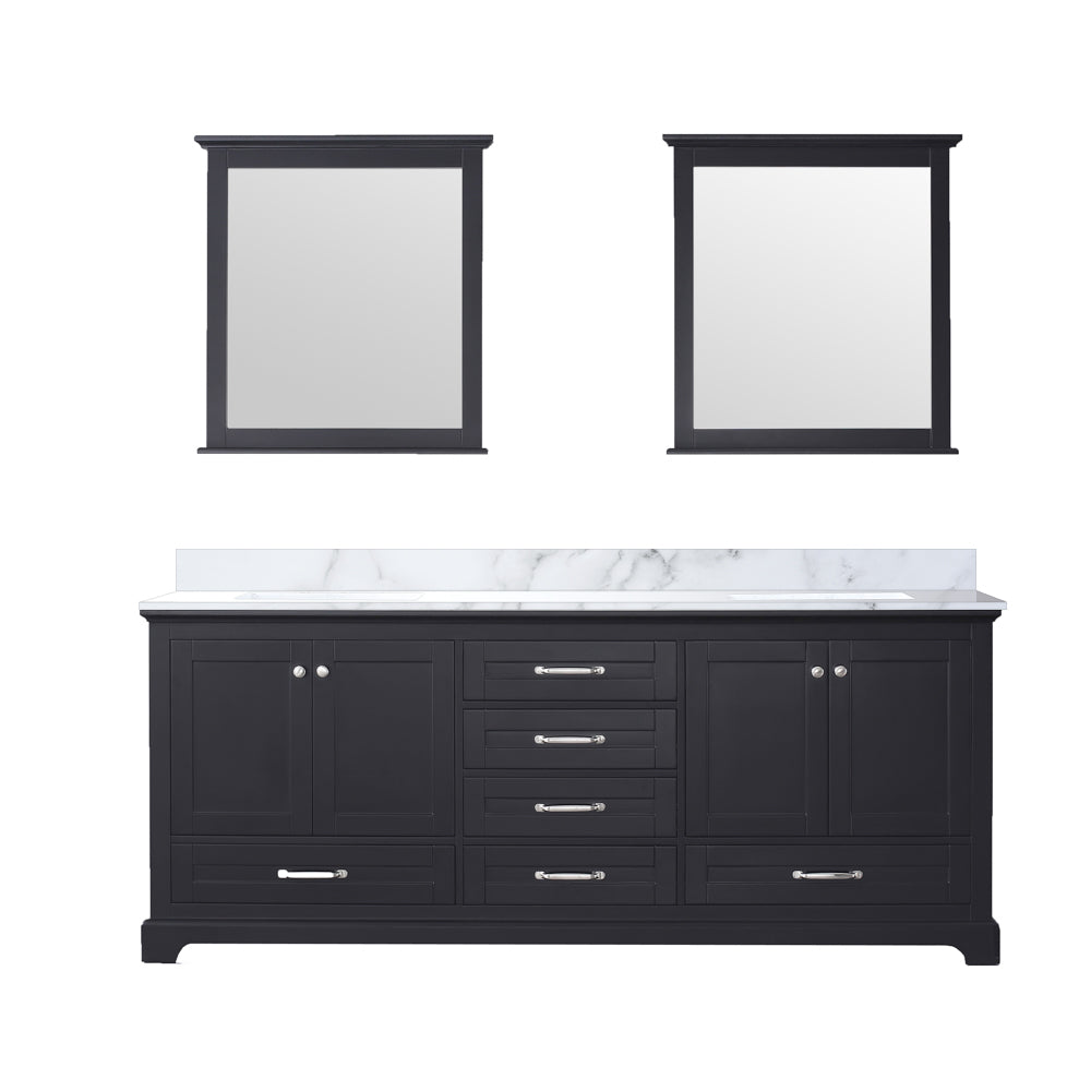 Dukes 80 in. W x 22 in. D Espresso Double Bath Vanity