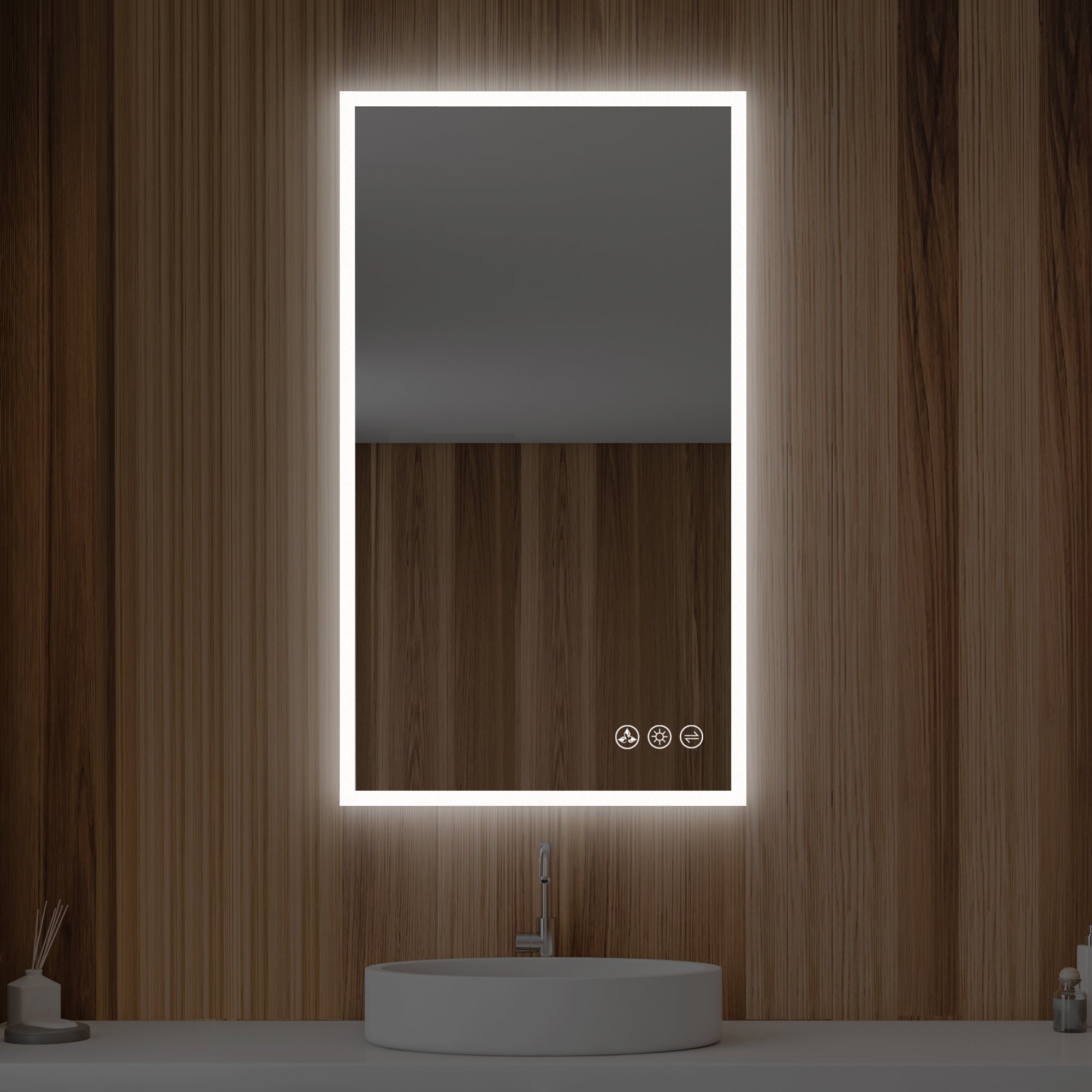 Blossom Beta LED Mirror with Frosted Sides LED M2