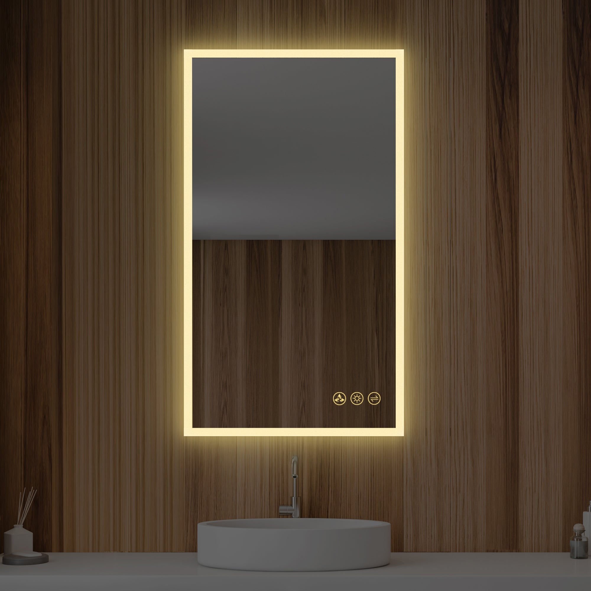 Blossom Beta LED Mirror with Frosted Sides LED M2