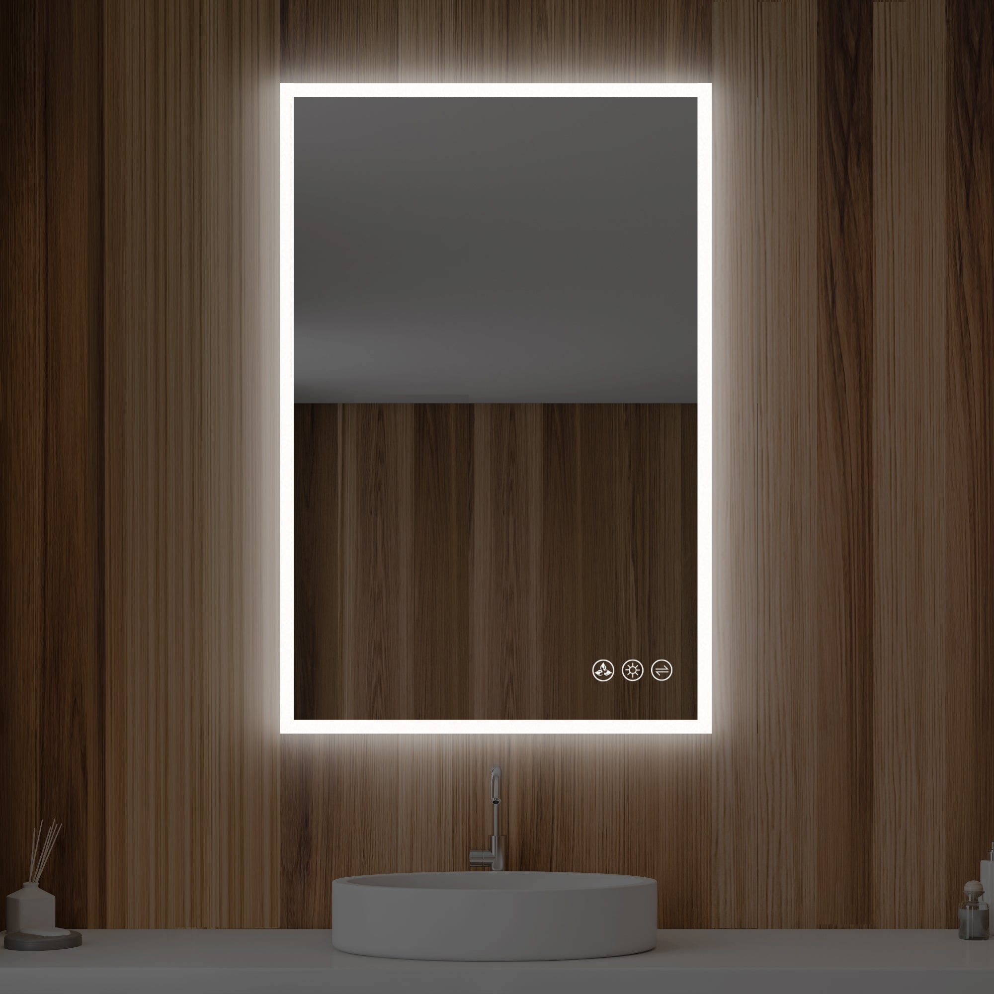 Blossom Beta LED Mirror with Frosted Sides LED M2