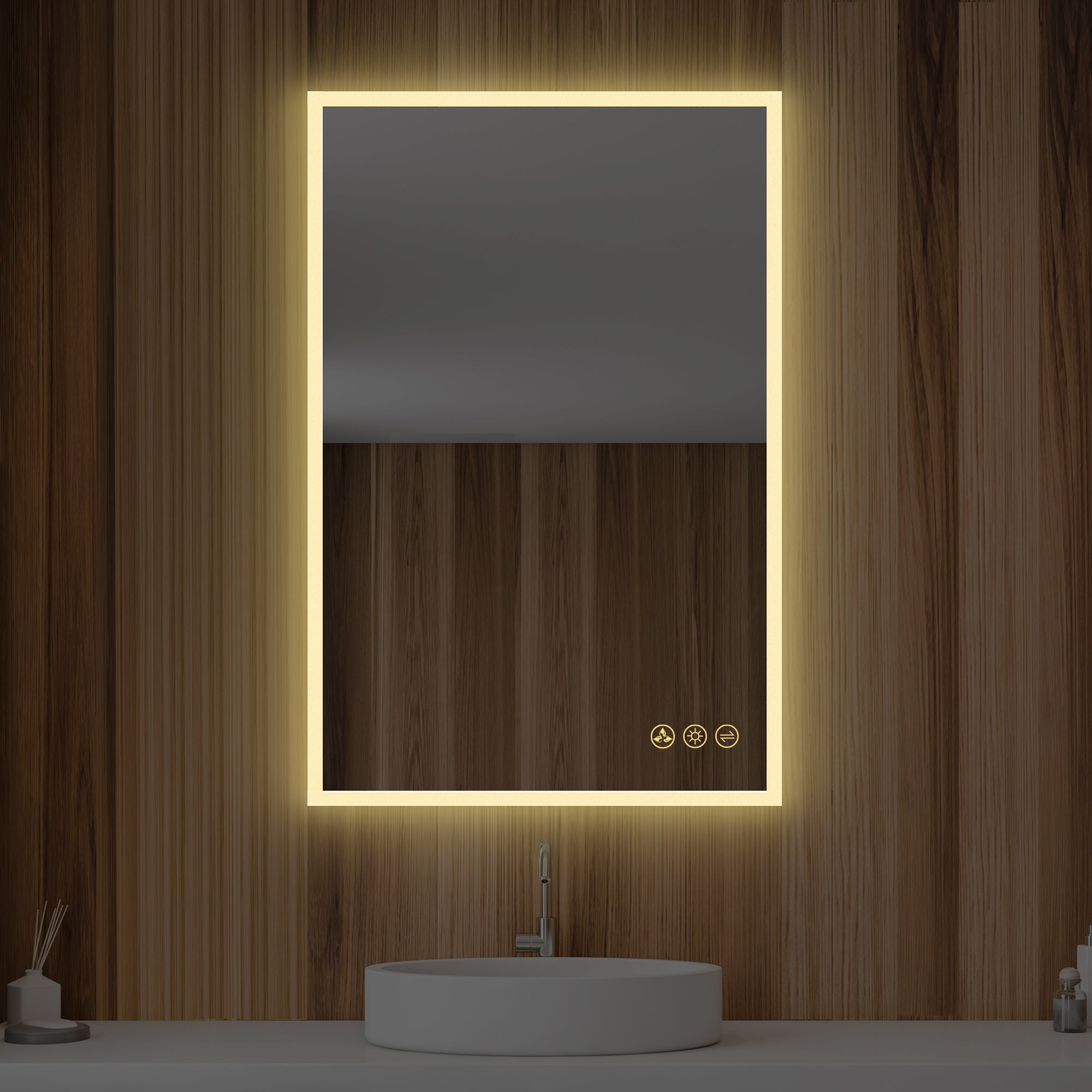 Blossom Beta LED Mirror with Frosted Sides LED M2