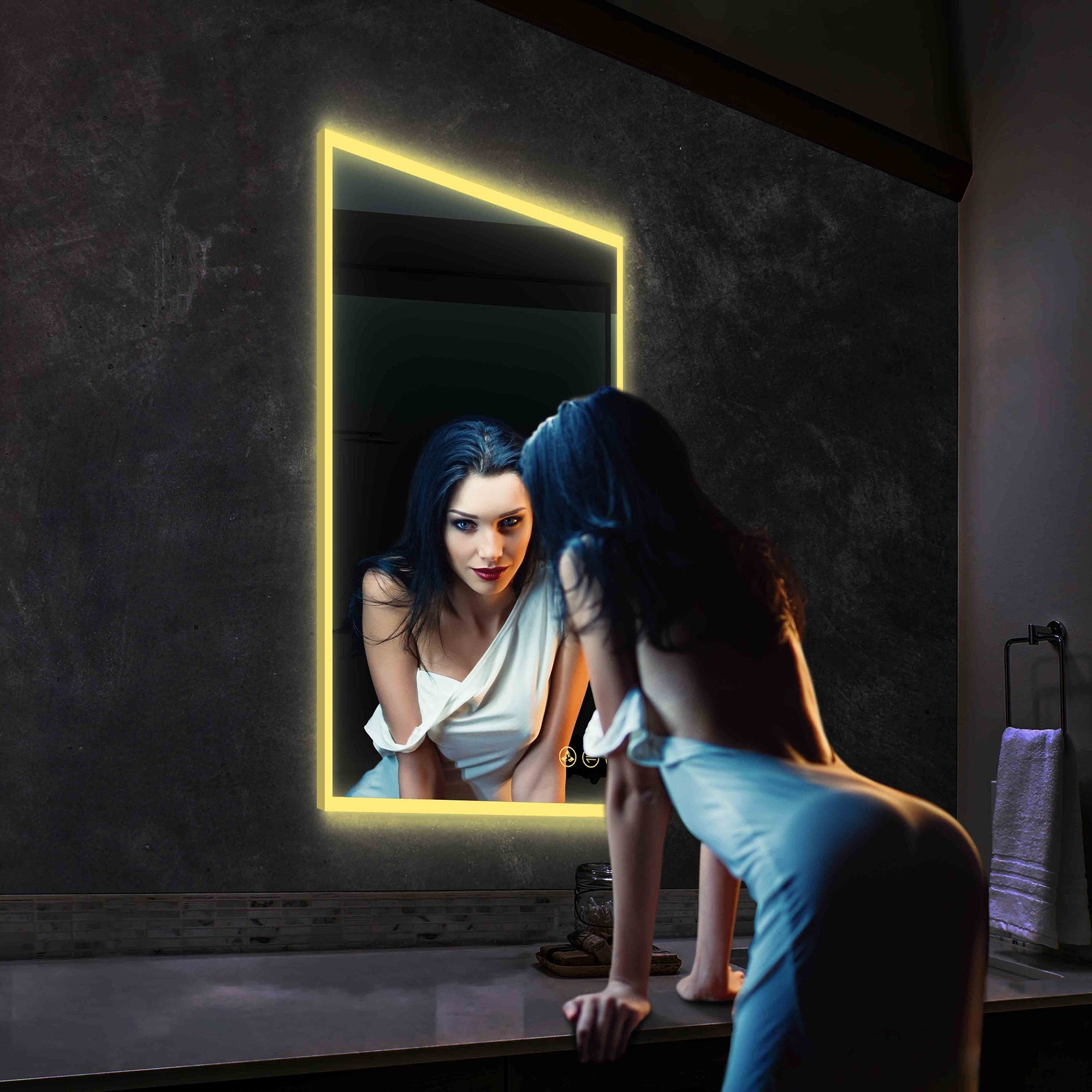 Blossom Beta LED Mirror with Frosted Sides LED M2