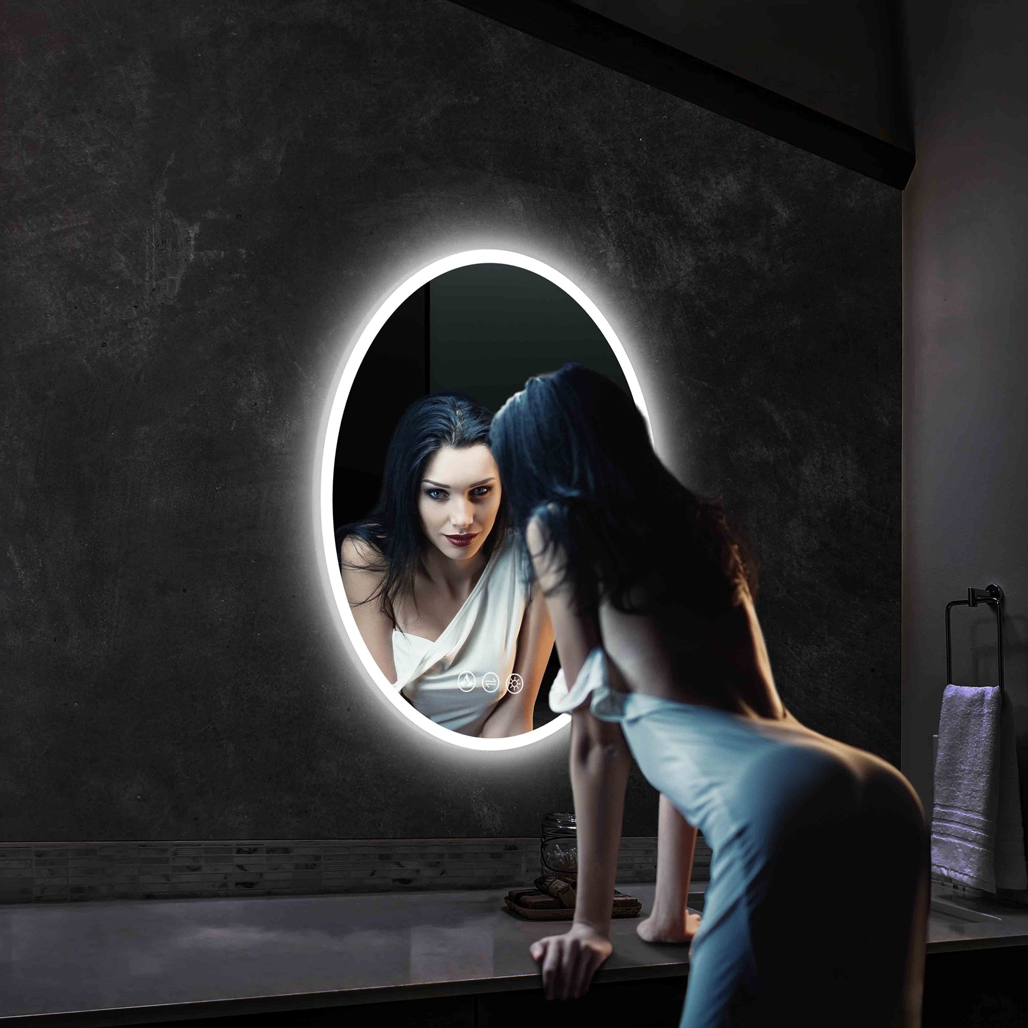 Blossom Oval LED Mirror LED M6