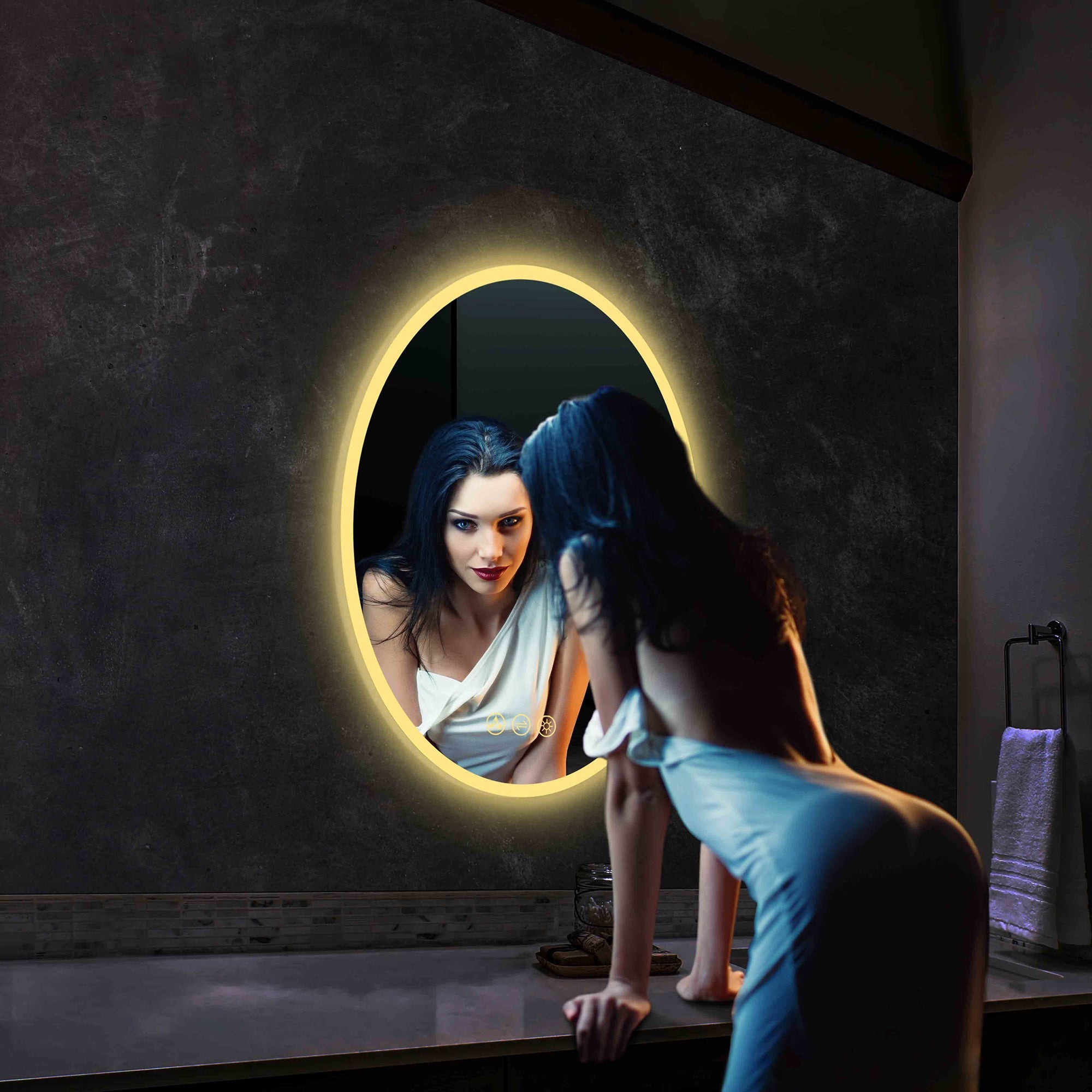 Blossom Oval LED Mirror LED M6