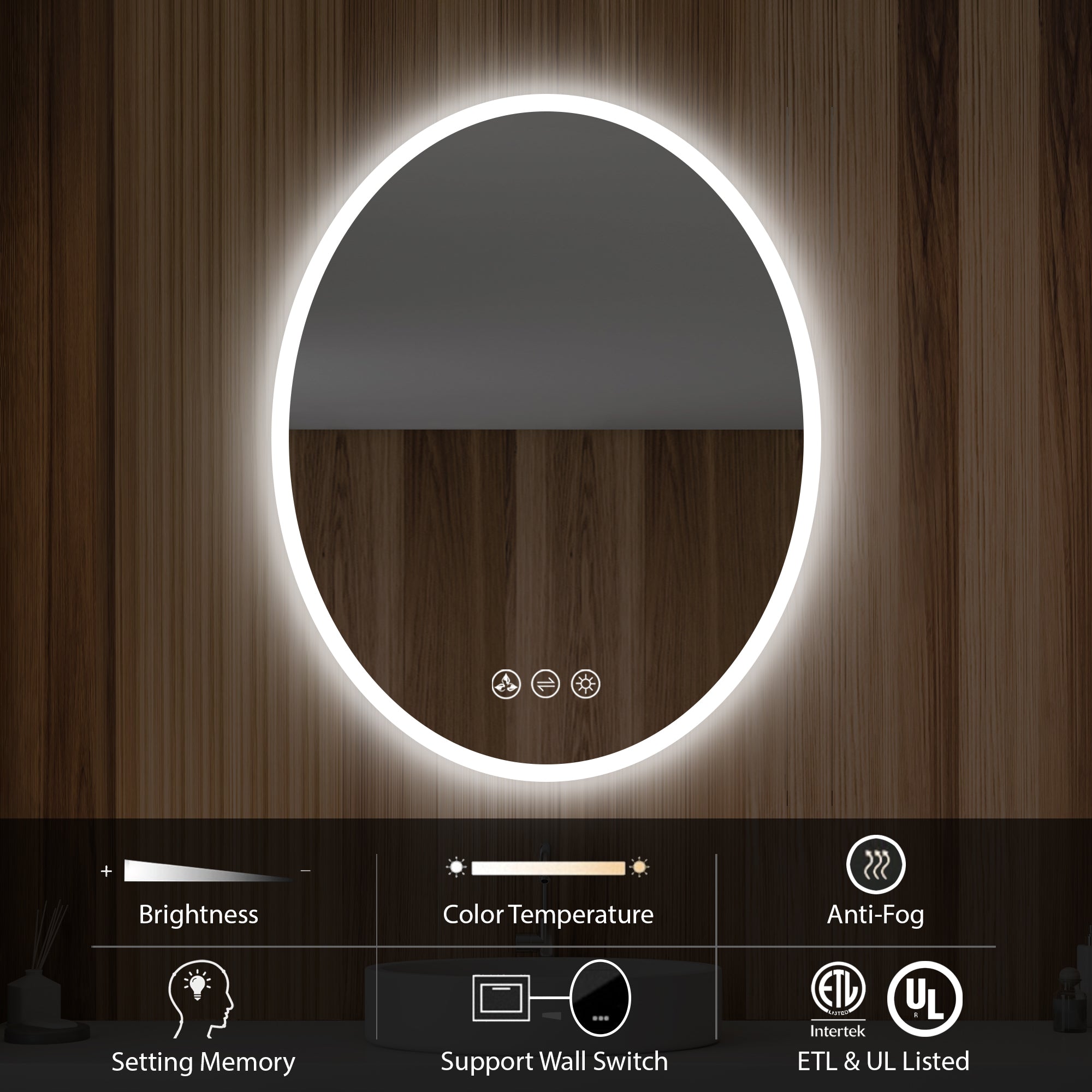Blossom Oval LED Mirror LED M6