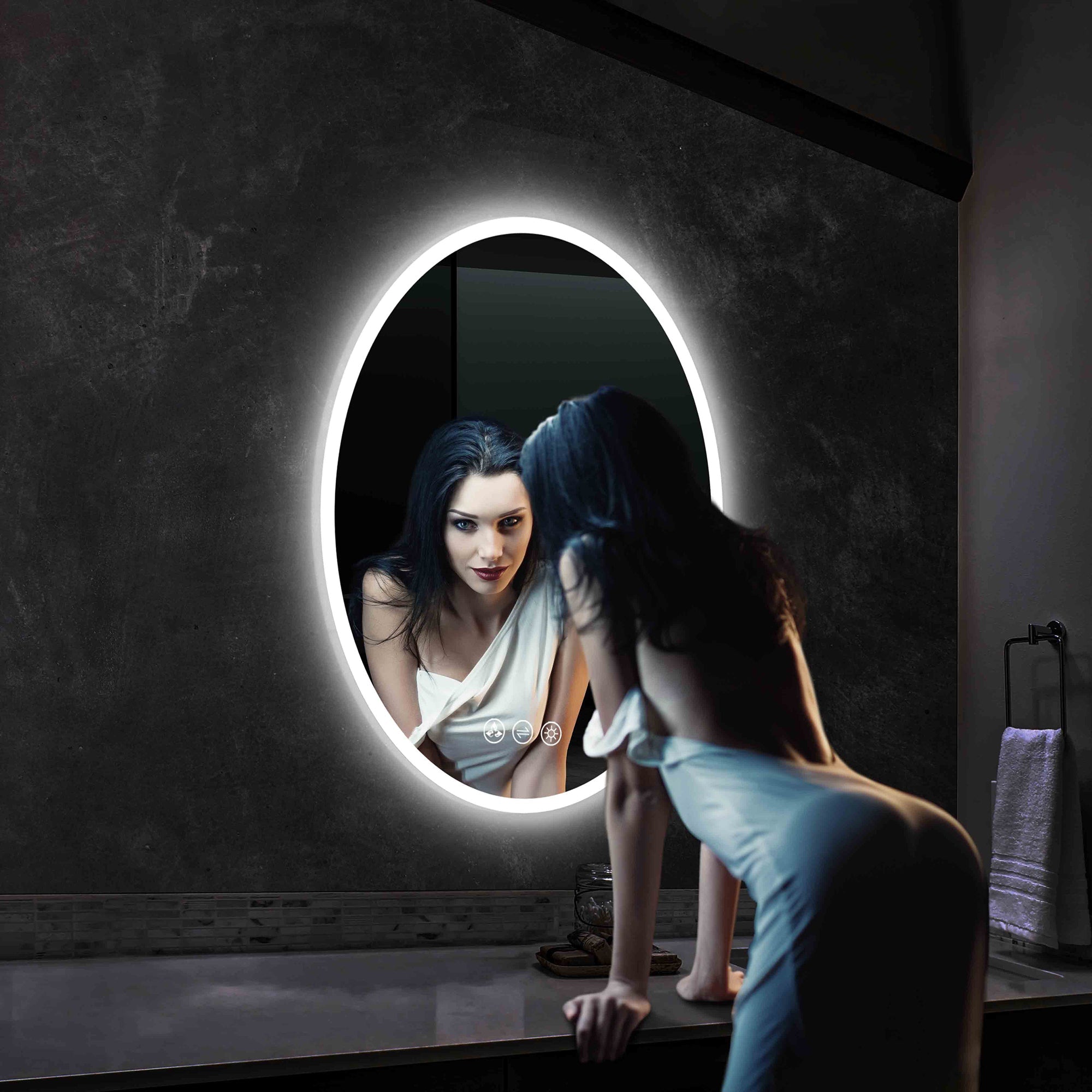 Blossom Oval LED Mirror LED M6