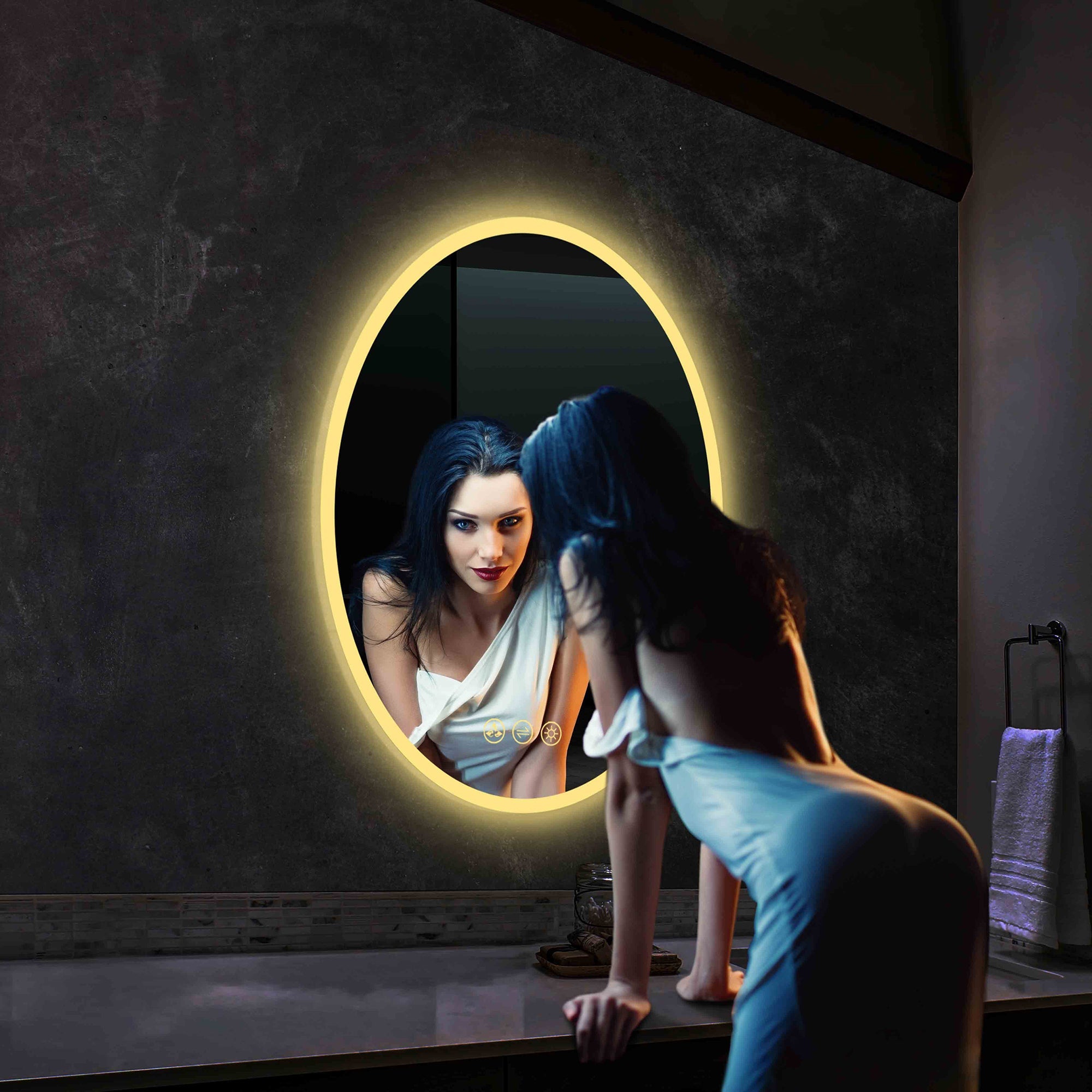 Blossom Oval LED Mirror LED M6