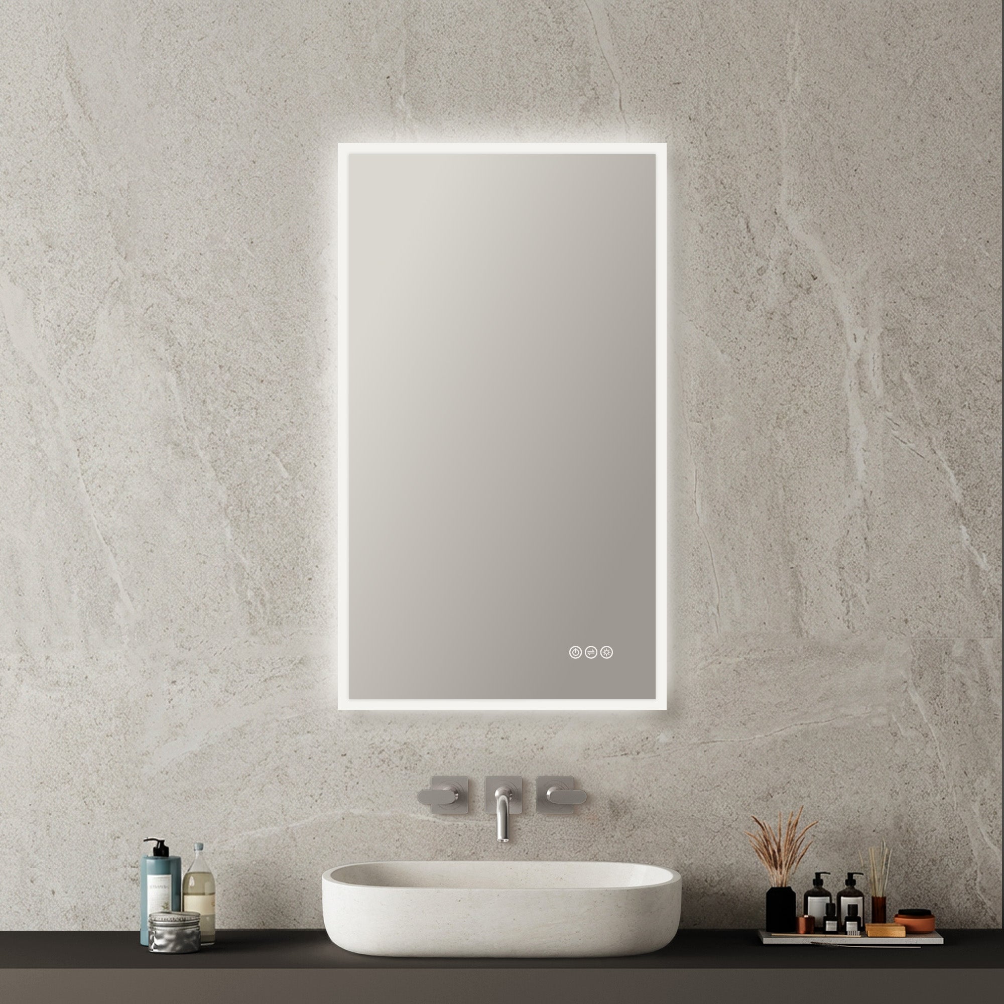 Blossom Beta LED Mirror with Frosted Sides LED M2