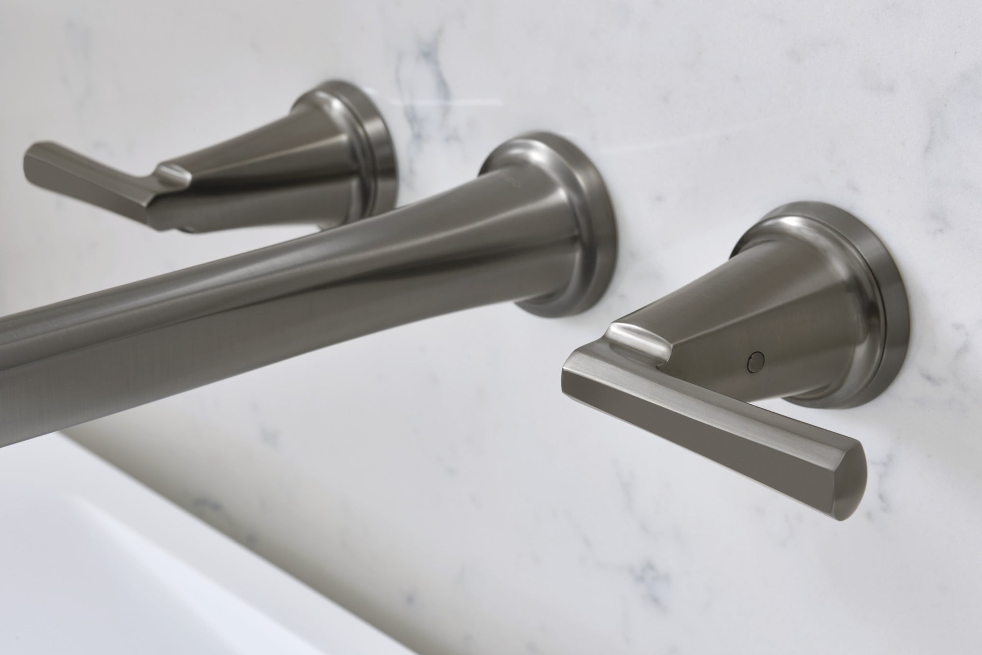 Brizo Levoir™ Two-Handle Wall Mount Tub Filler - Less Handles
