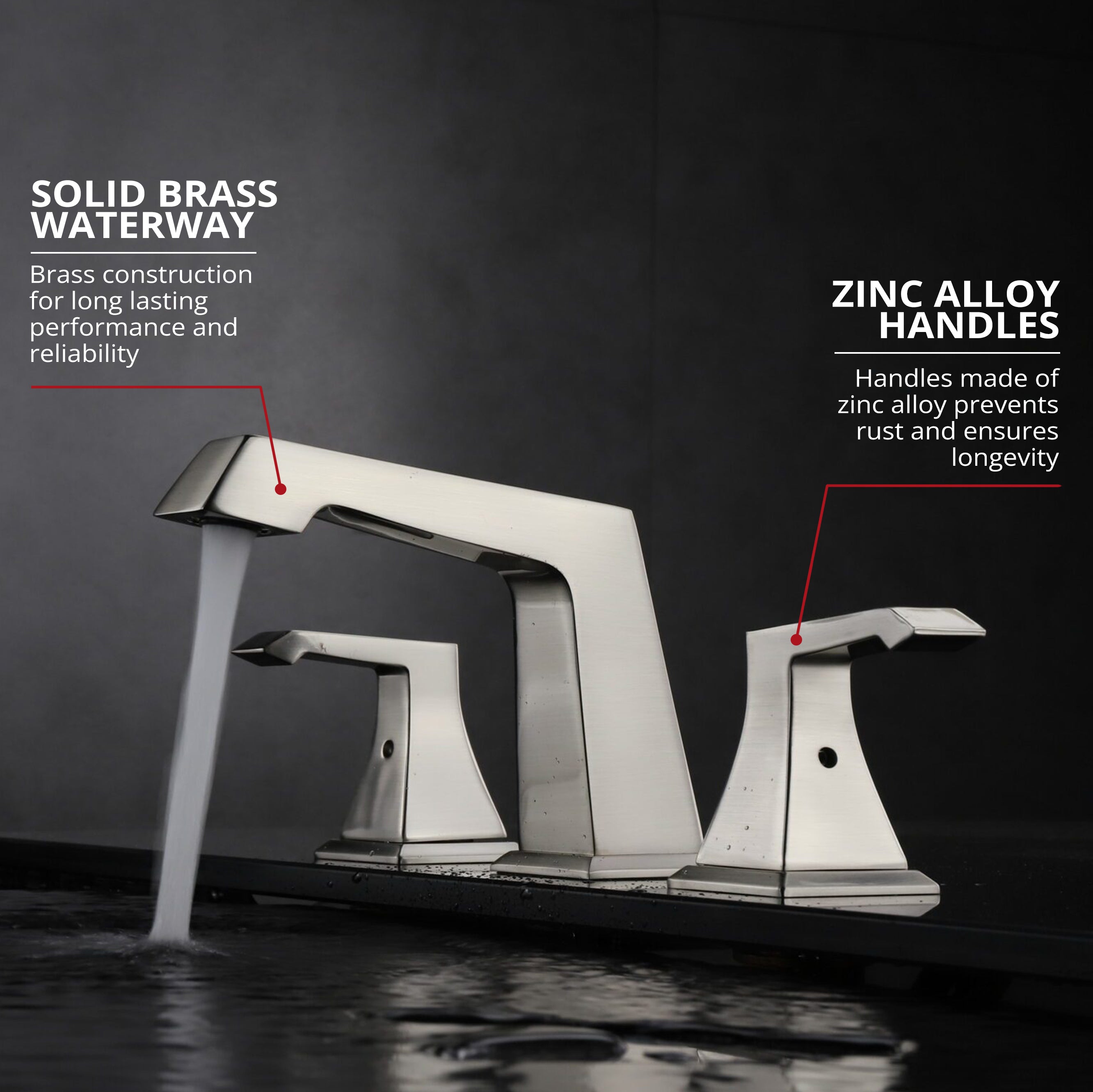 Balduina 8 in. Widespread 3-Hole Brass Bathroom Faucet