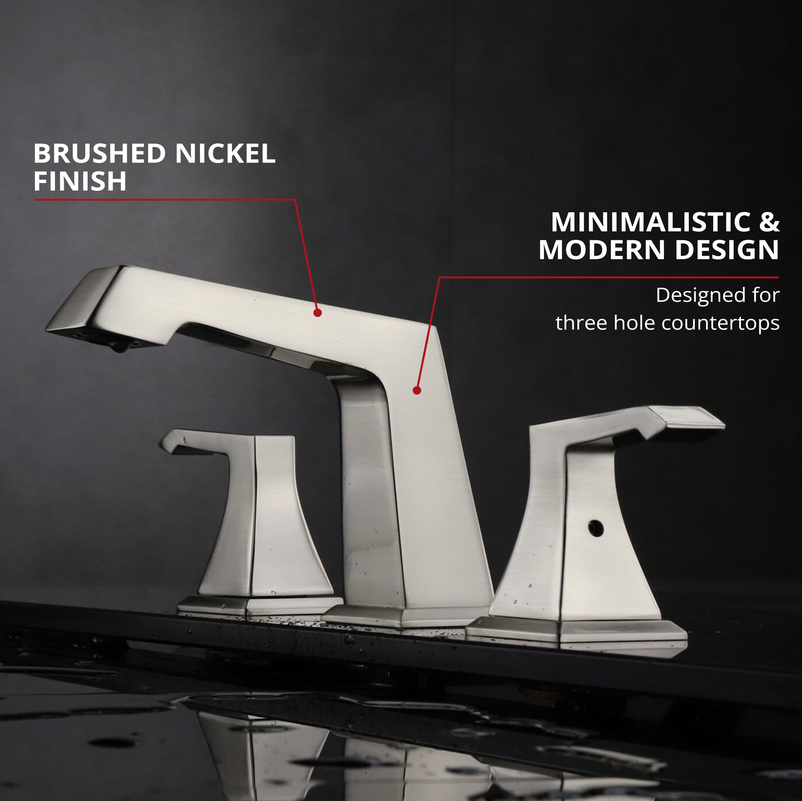 Balduina 8 in. Widespread 3-Hole Brass Bathroom Faucet