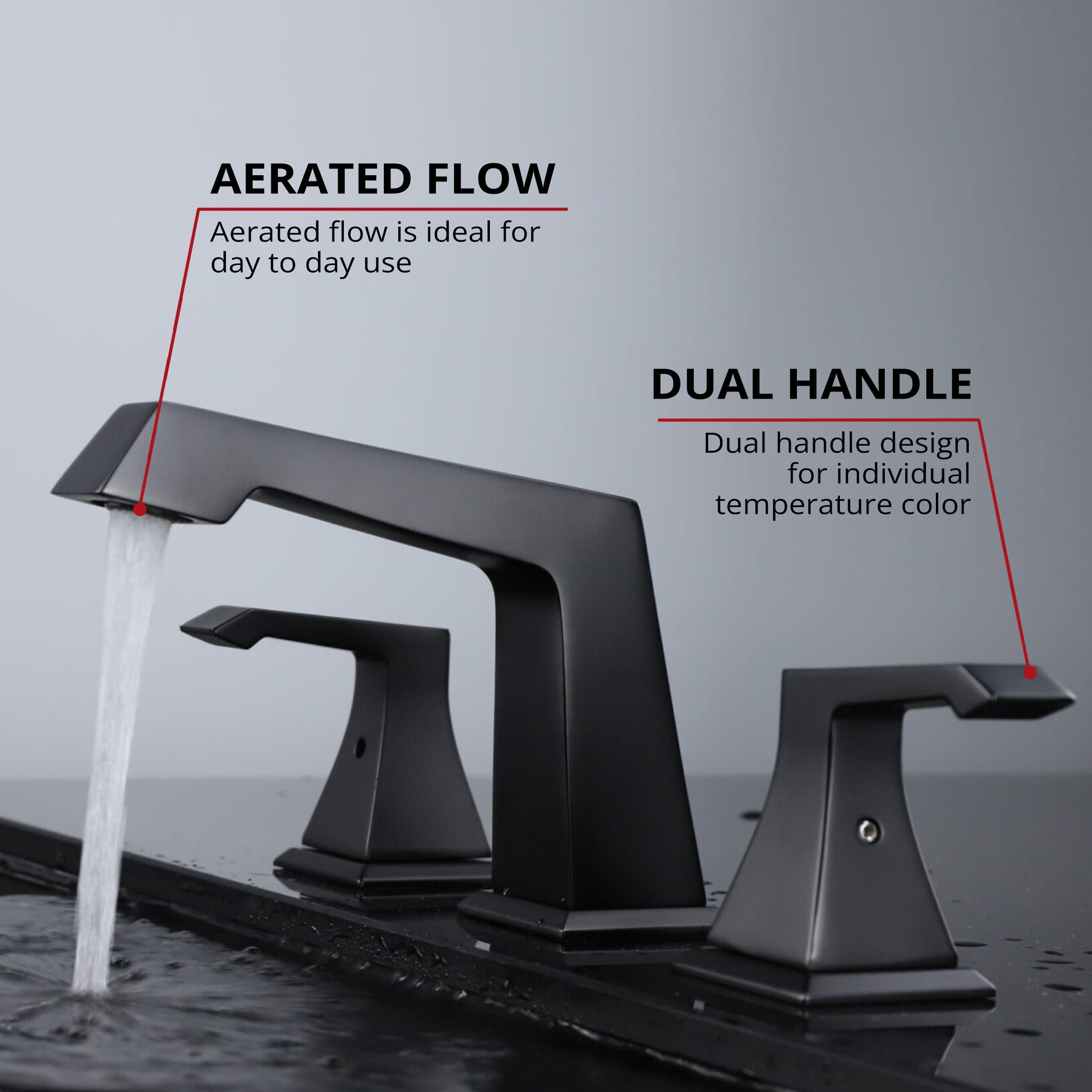 Balduina 8 in. Widespread 3-Hole Brass Bathroom Faucet