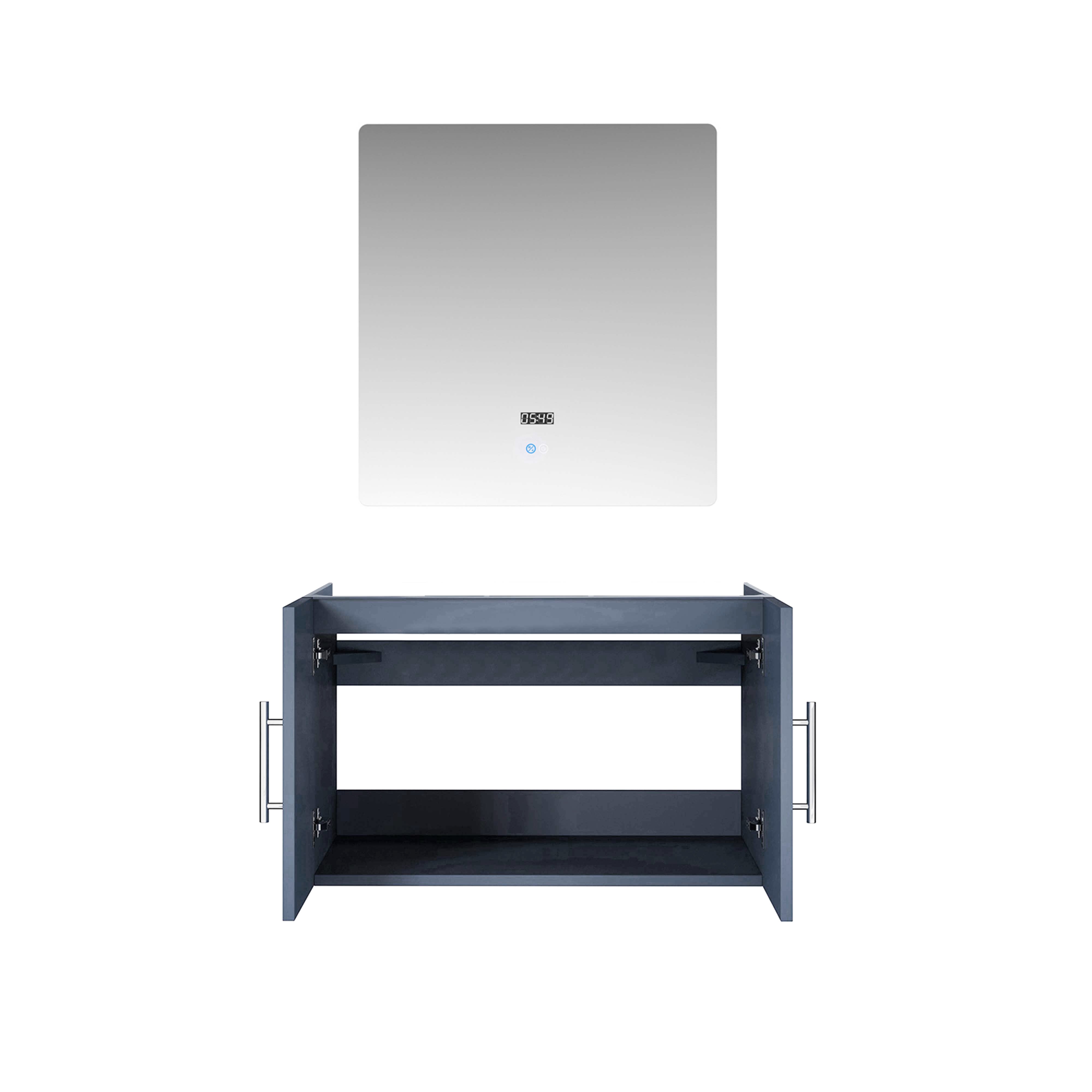 Geneva 30 in. W x 22 in. D Dark Grey Bath Vanity