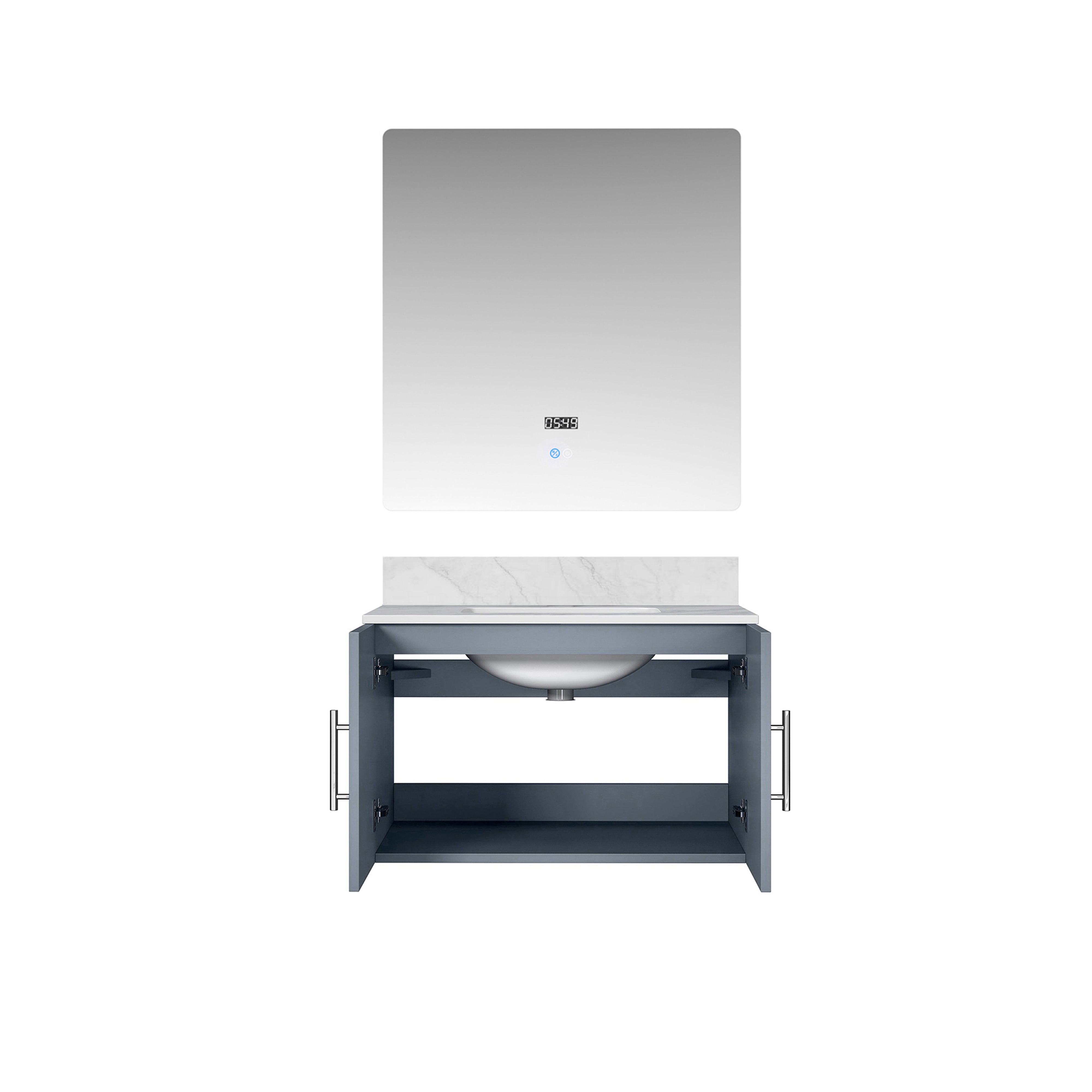 Geneva 30 in. W x 22 in. D Dark Grey Bath Vanity