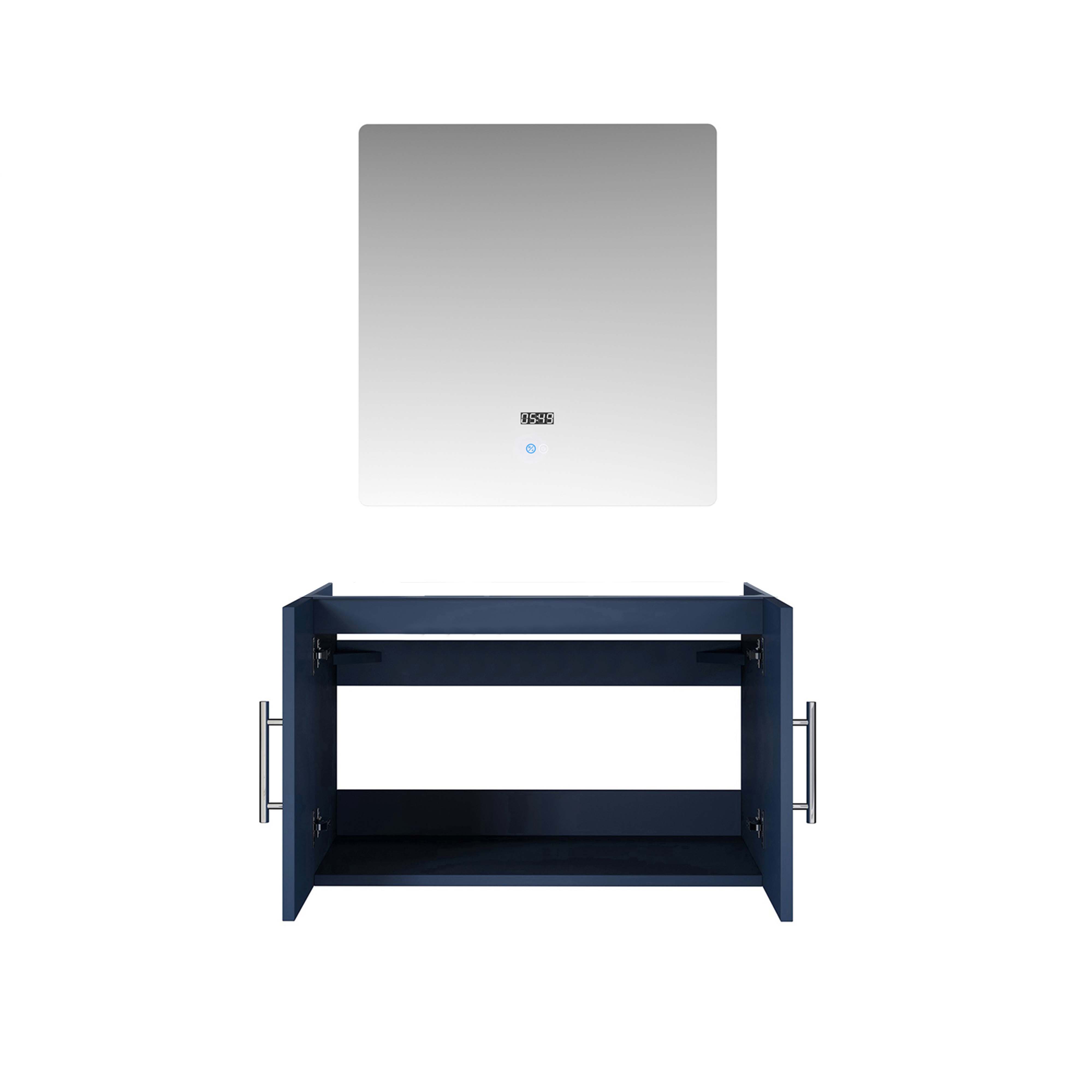 Geneva 30 in. W x 22 in. D Navy Blue Bath Vanity