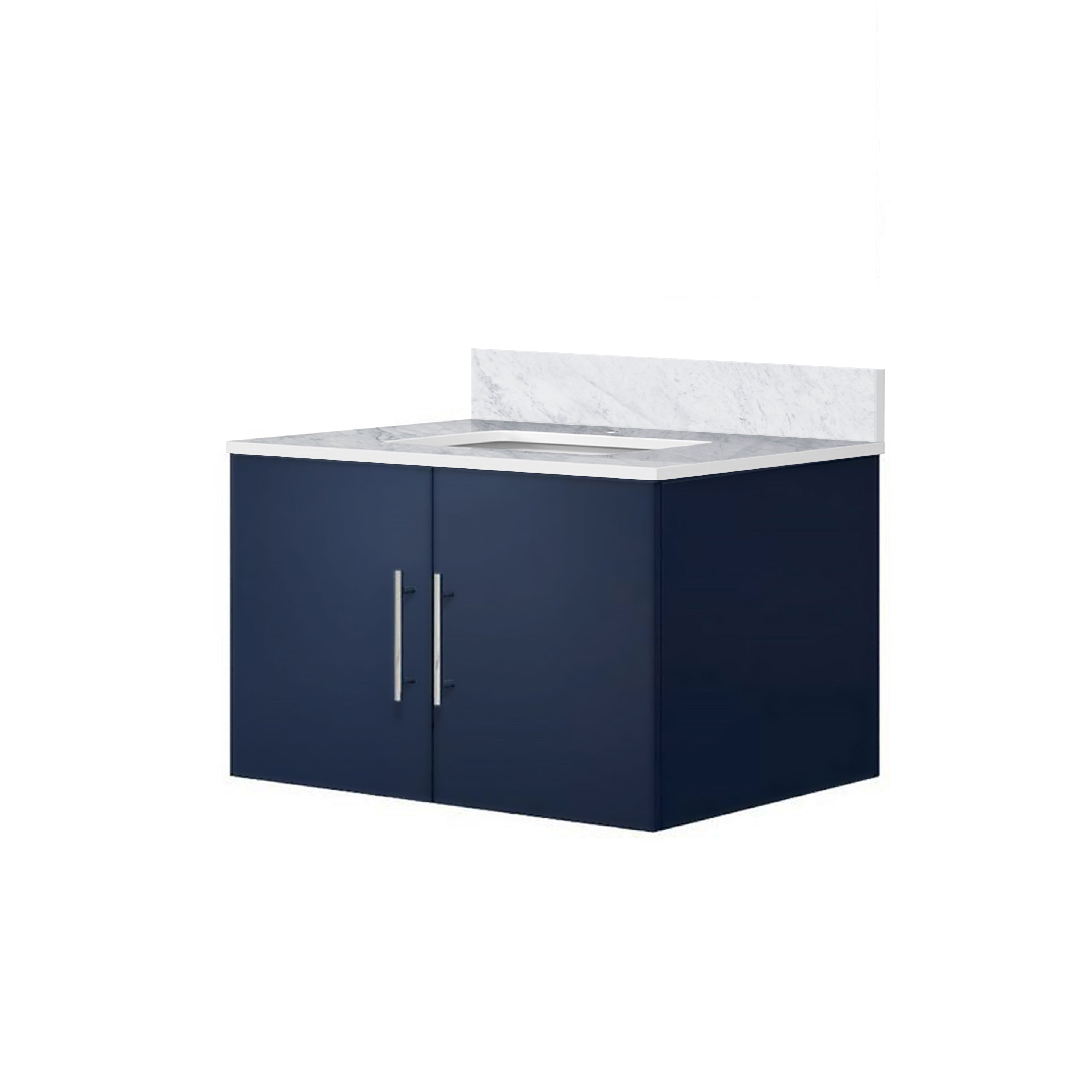Geneva 30 in. W x 22 in. D Navy Blue Bath Vanity