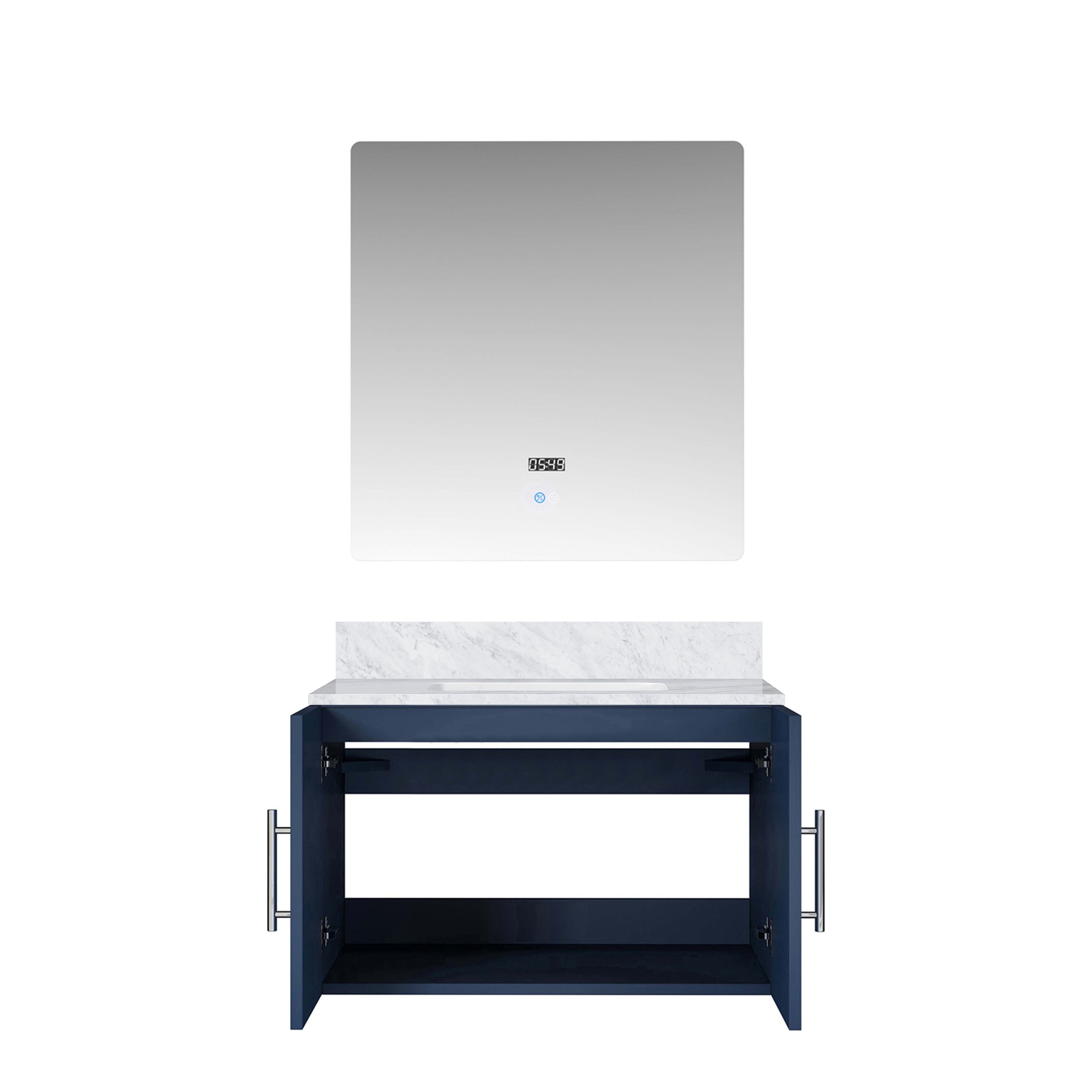 Geneva 30 in. W x 22 in. D Navy Blue Bath Vanity