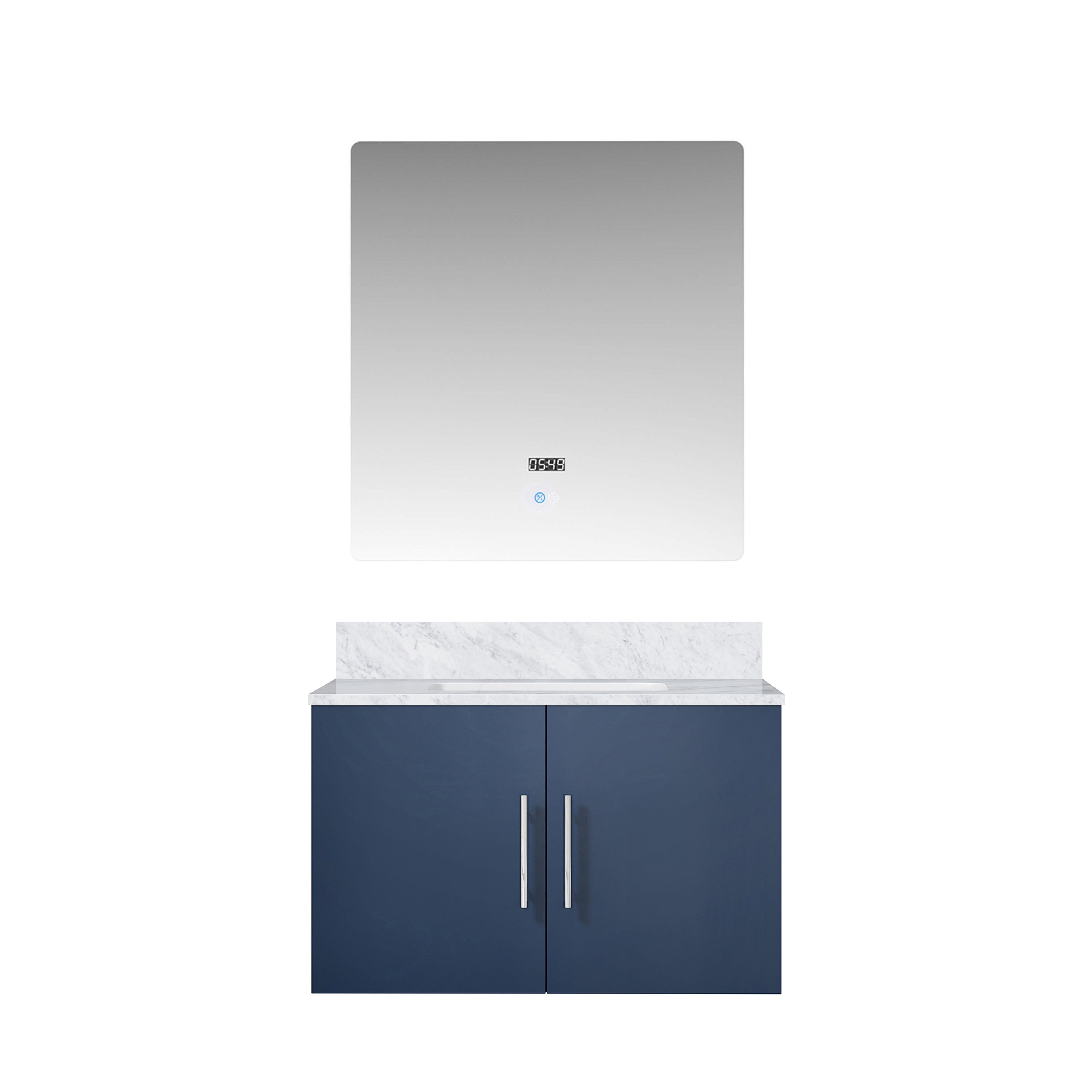Geneva 30 in. W x 22 in. D Navy Blue Bath Vanity