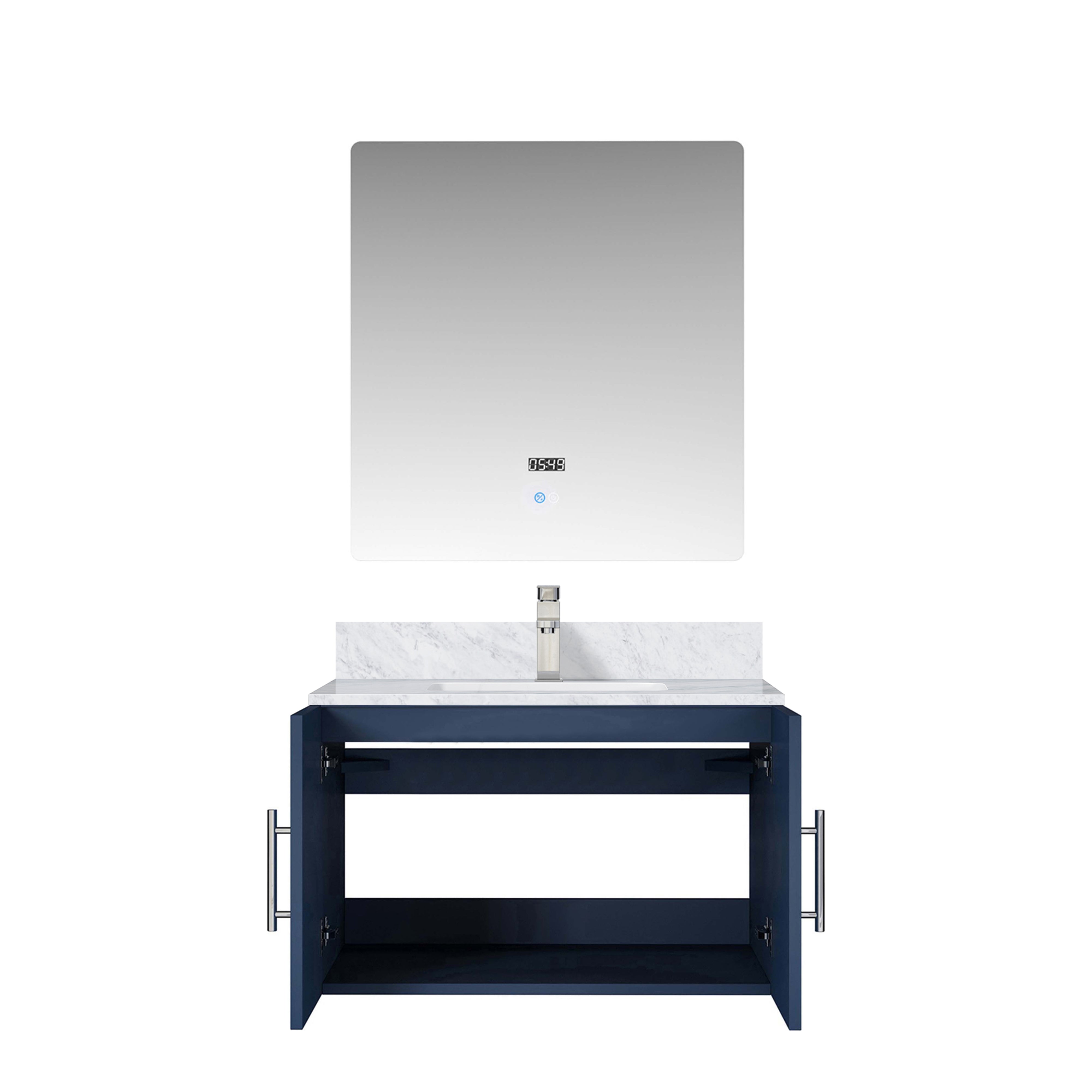 Geneva 30 in. W x 22 in. D Navy Blue Bath Vanity