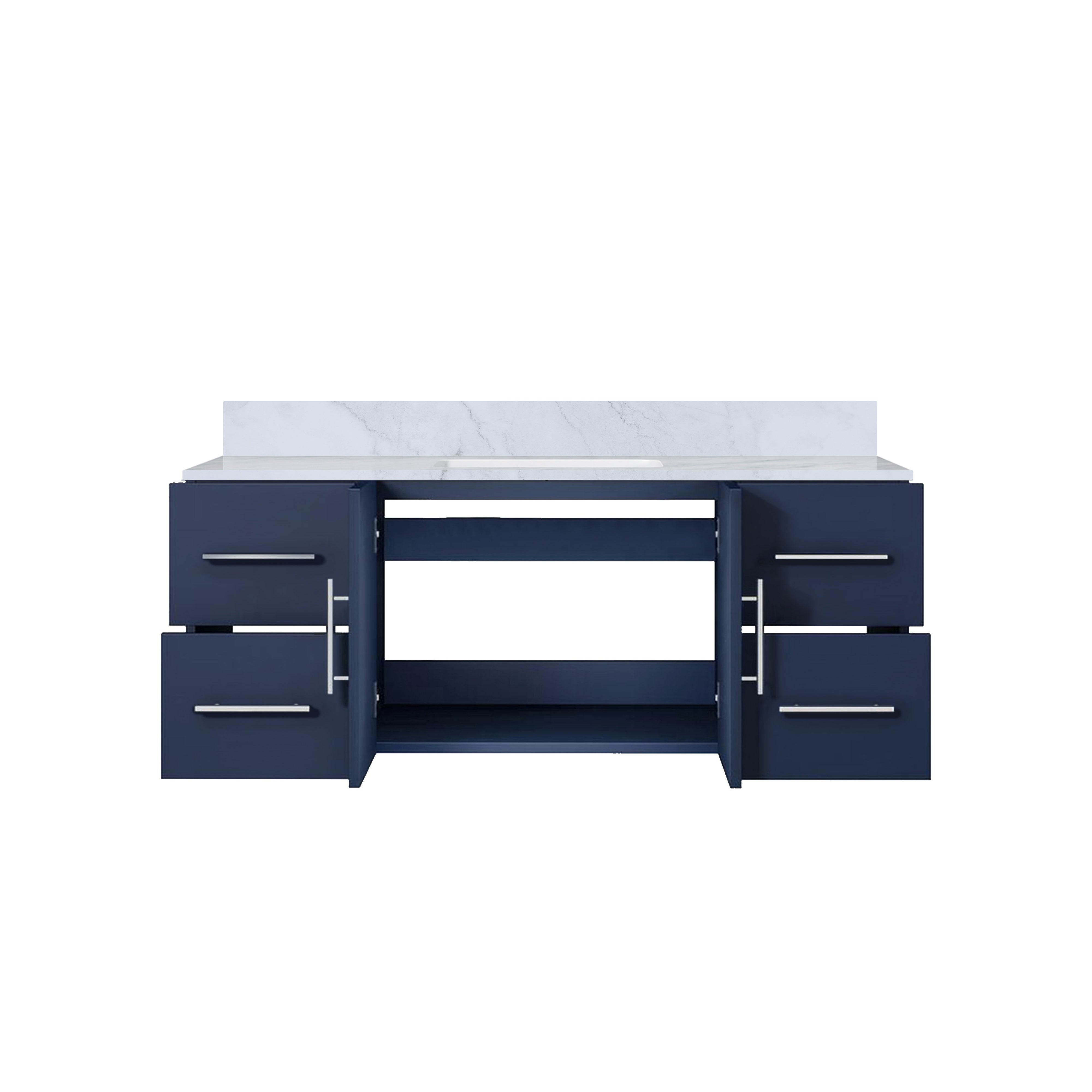 Geneva 48 in. W x 22 in. D Navy Blue Bath Vanity