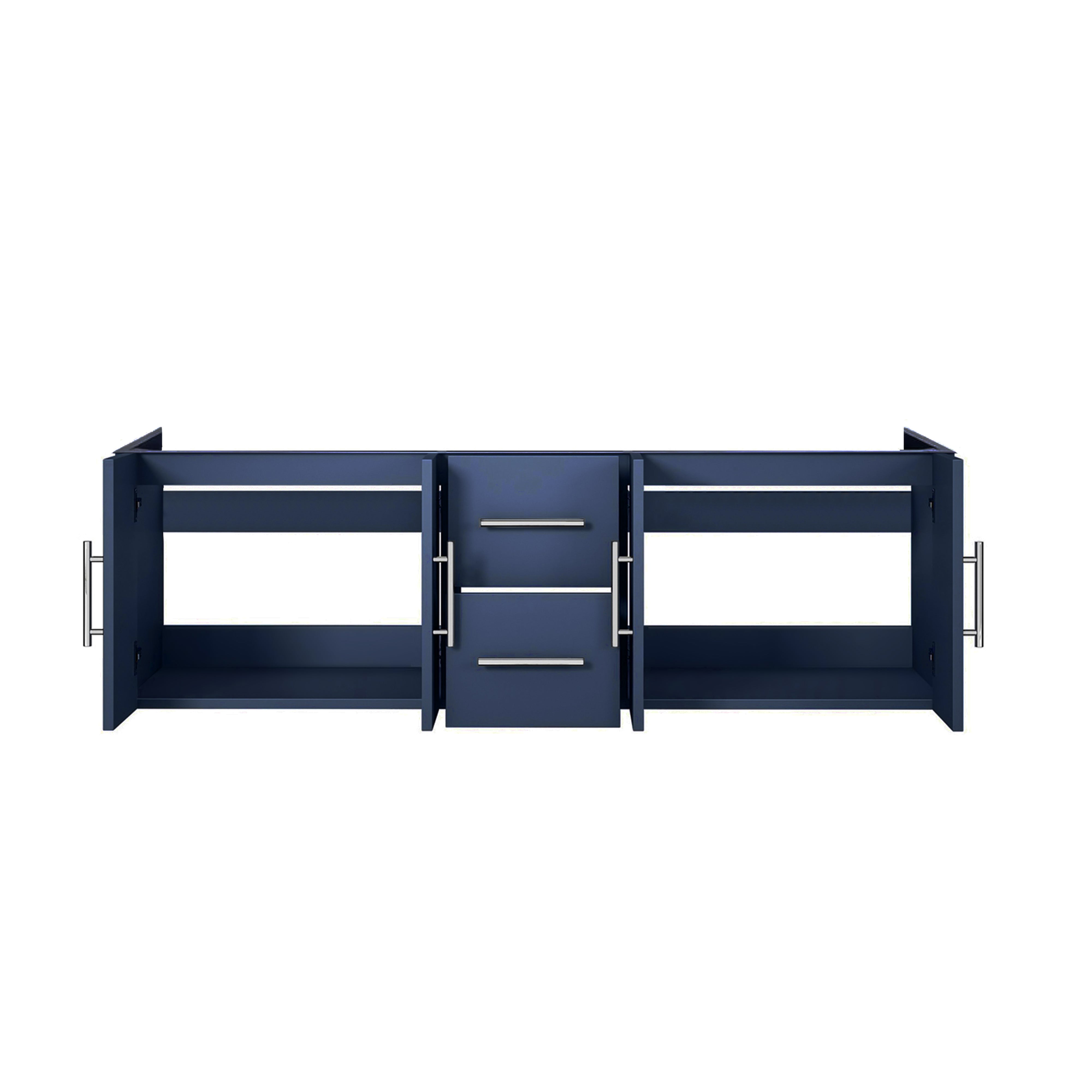 Geneva 60 in. W x 22 in. D Navy Blue Double Bath Vanity