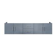 Geneva 80 in. W x 22 in. D Dark Grey Double Bath Vanity