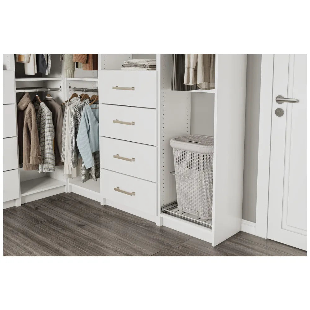 Hardware Resources Laundry Hamper Pullout LHPOC18SC - Closet Laundry Organizer | Hardware Resources