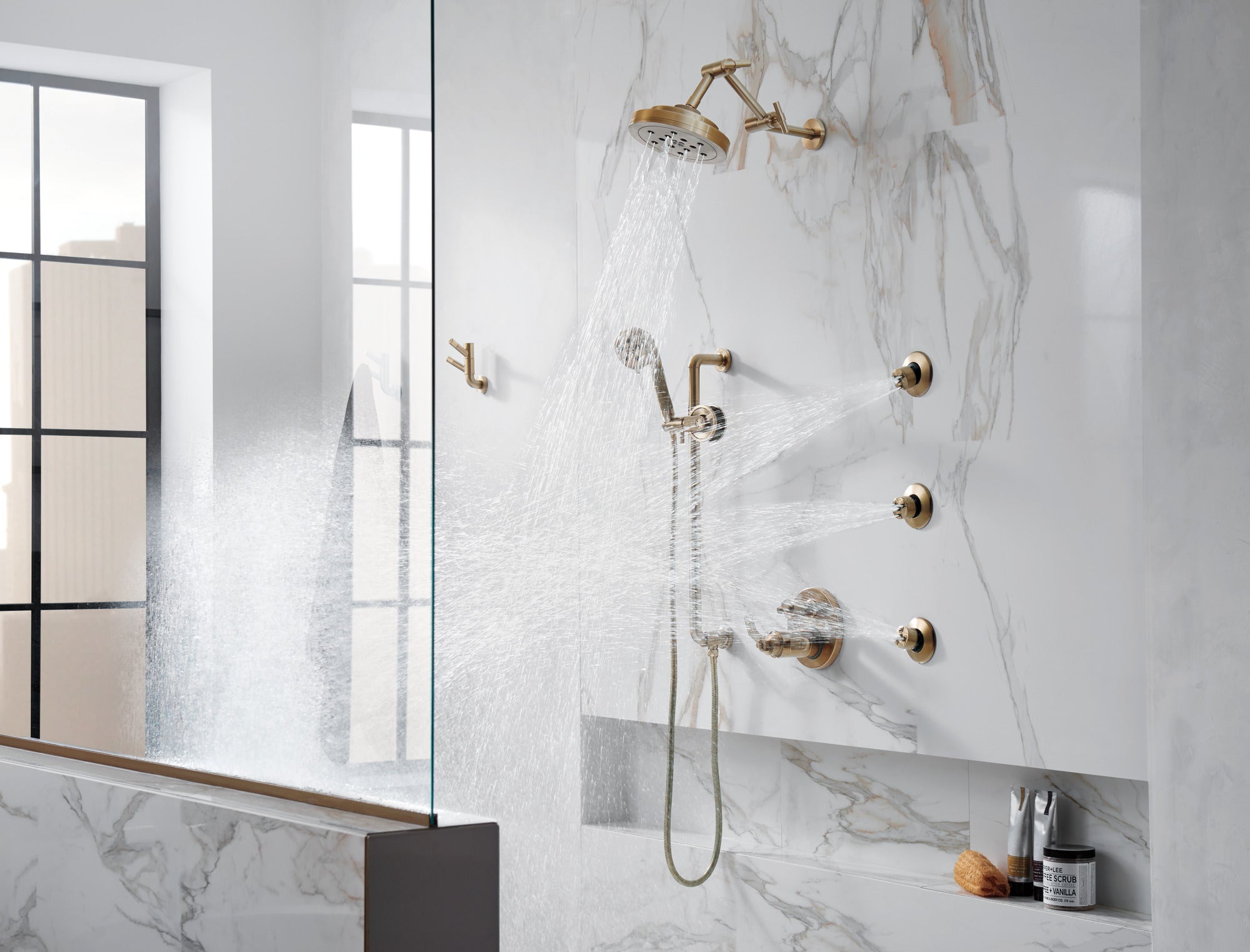 Brizo Litze® Rotating Double Robe Hook With Knurling