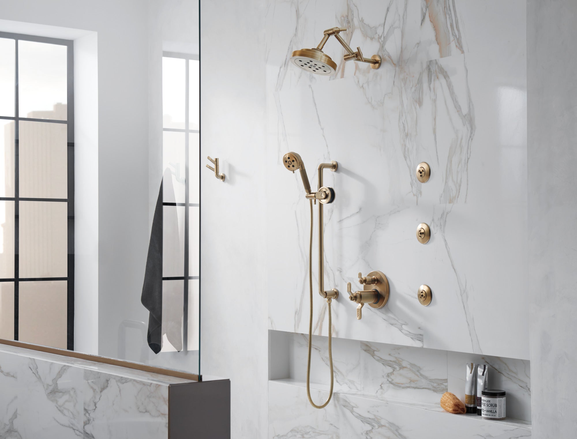 Brizo Litze® TempAssure® Thermostatic Valve with 6-Function Diverter Trim - Less Handles